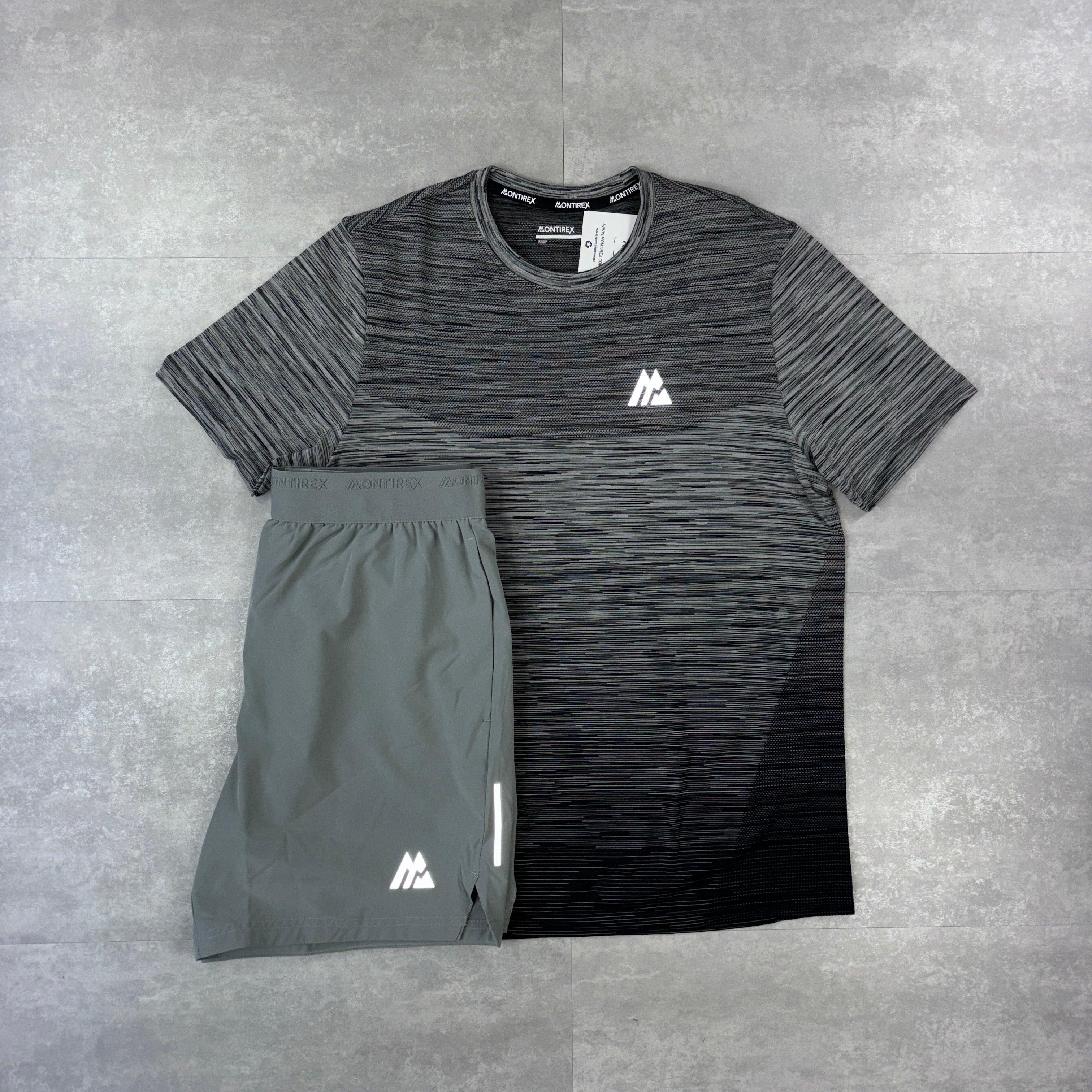Montirex Seamless T-Shirt - Black/Grey