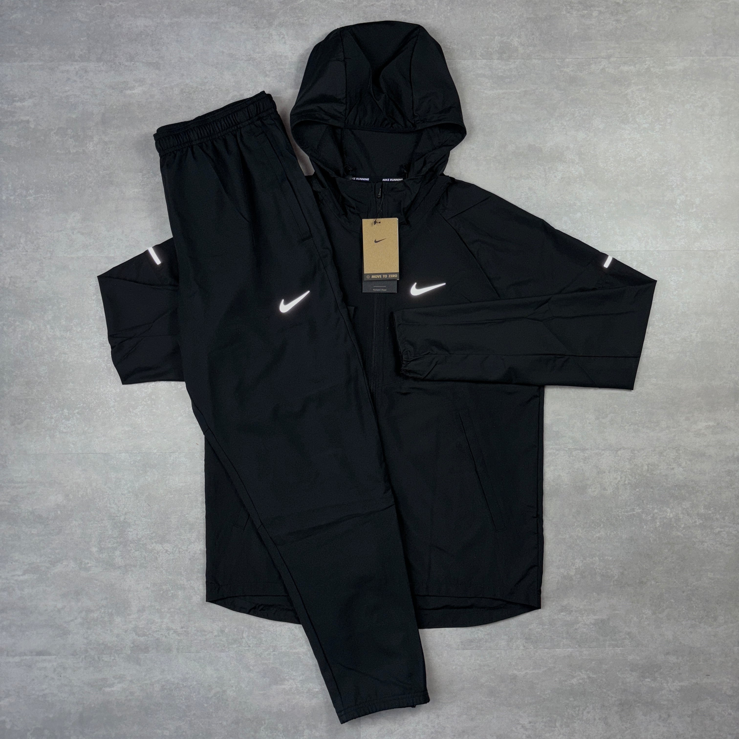 Nike Miler Repel Windbreaker Jacket - Black