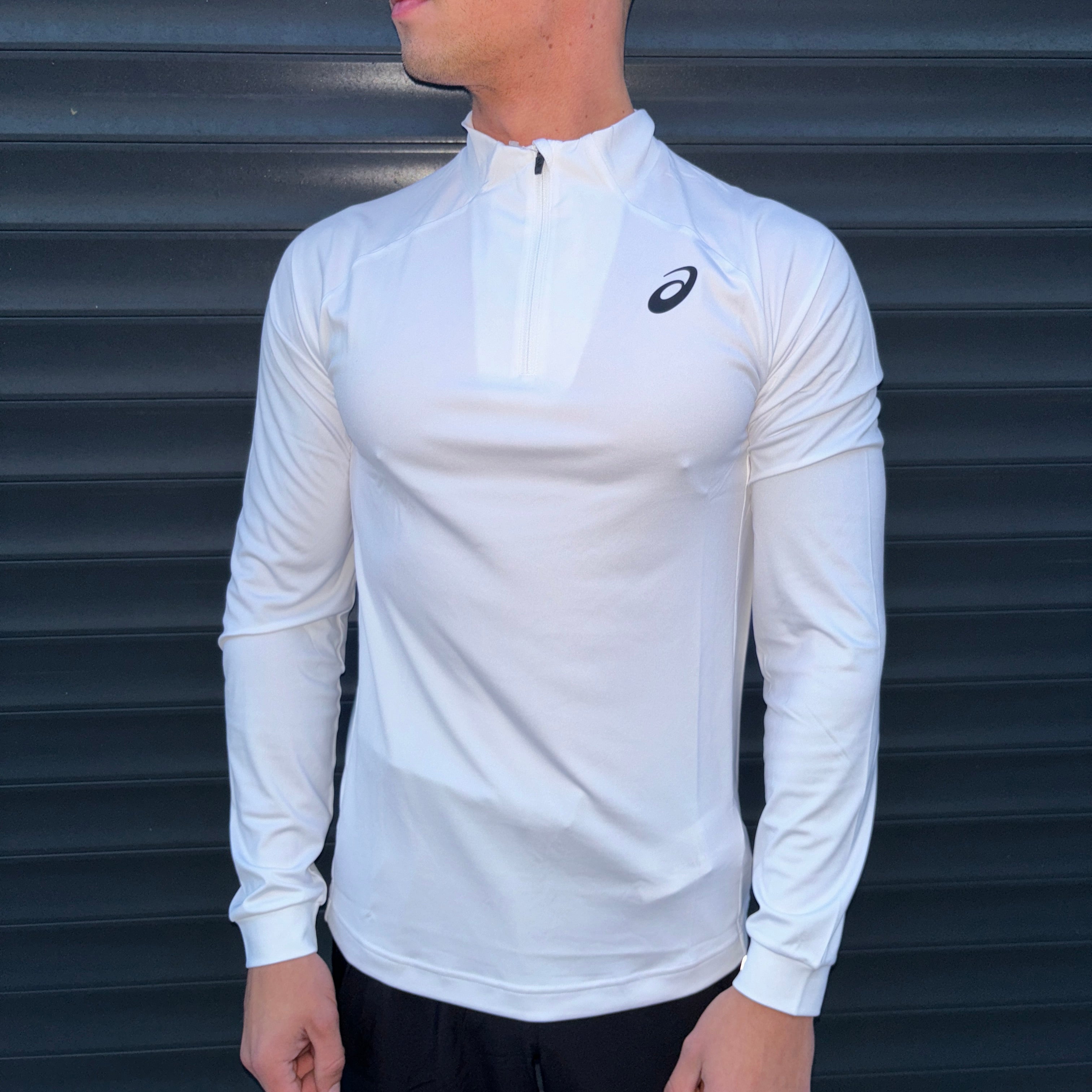 ASICS Court 1/4 Zip - White