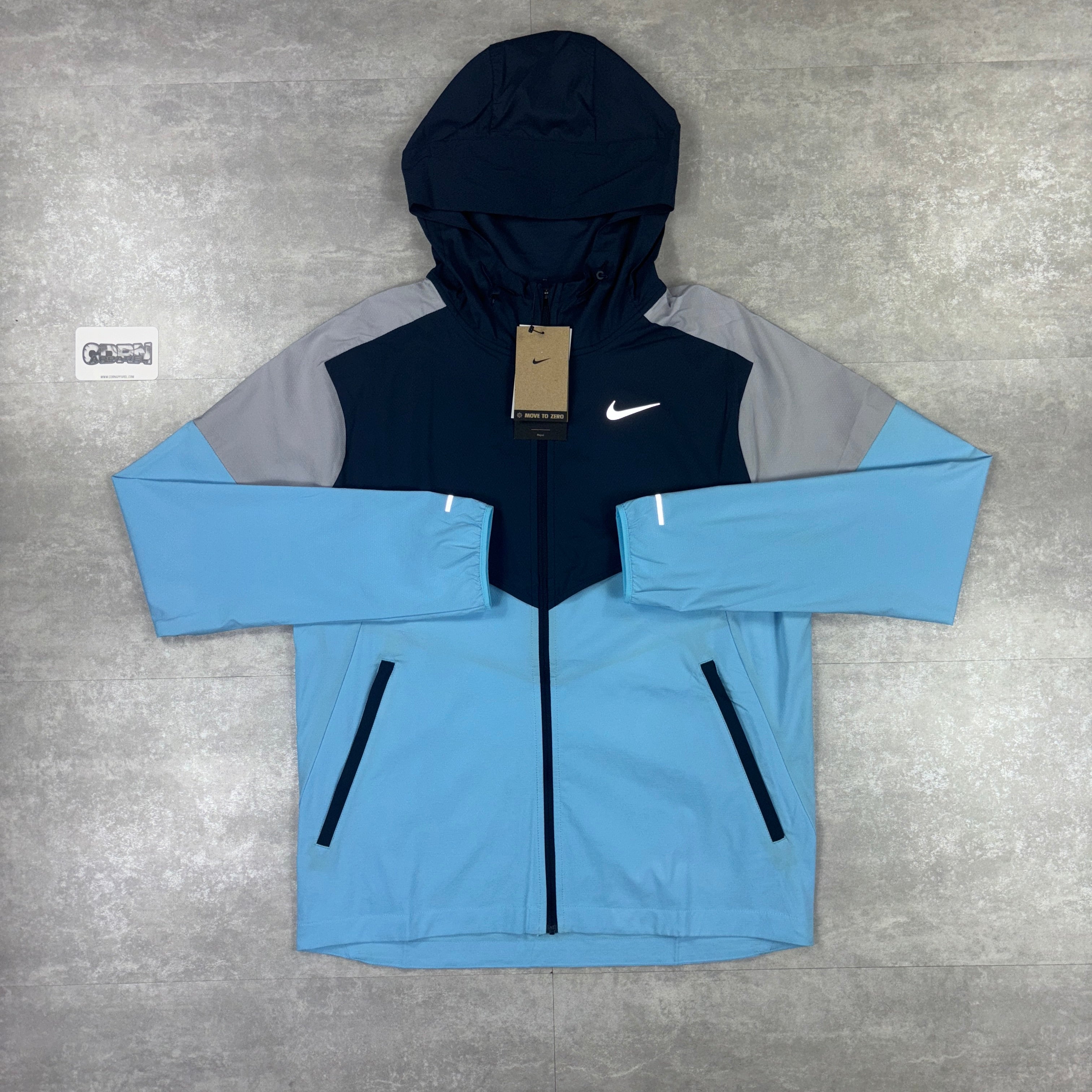 Nike UV Windbreaker Jacket - Aquarius/Navy