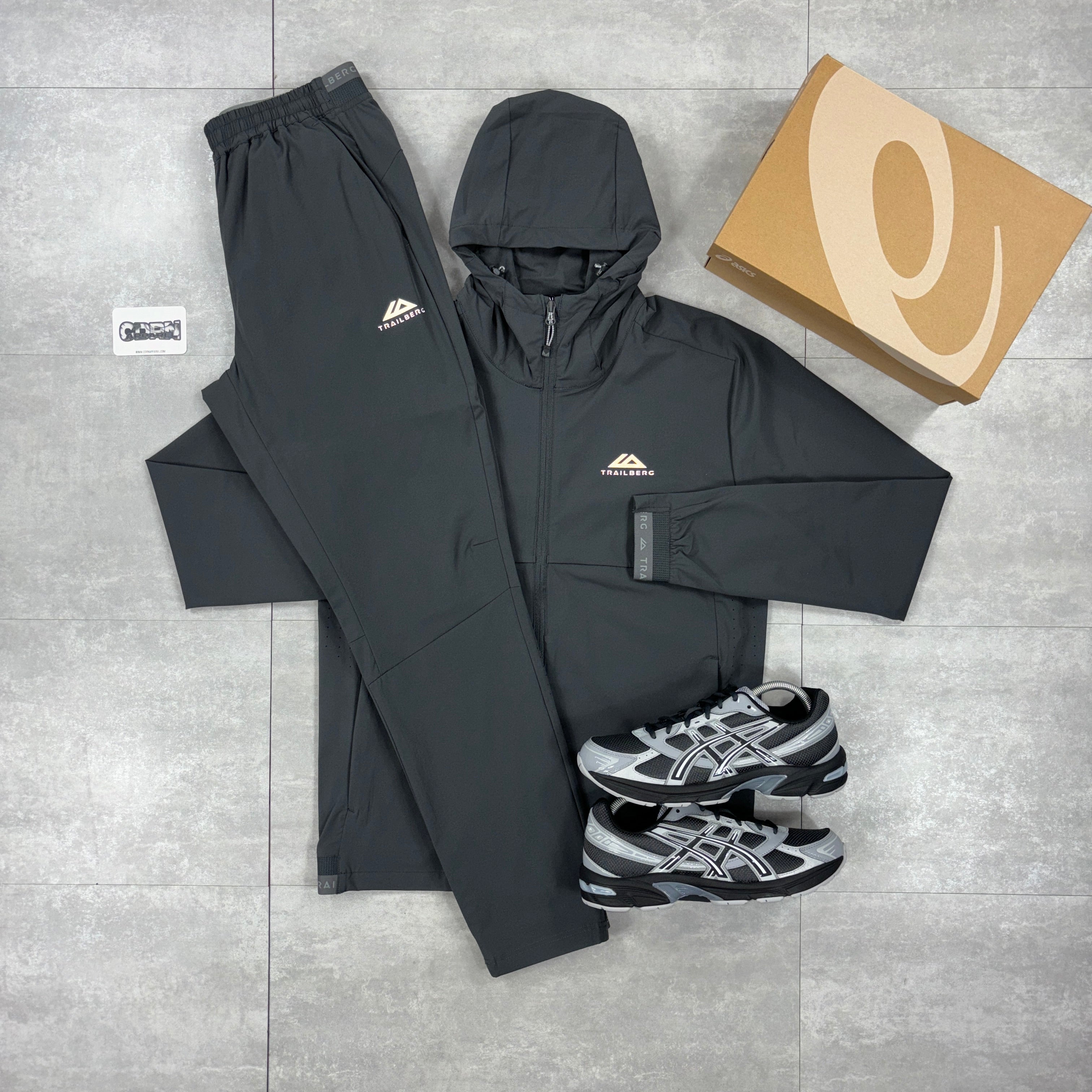 Trailberg Volcano Grey Frontier 3.0 Windbreaker & Frontier 3.0 Pants Set