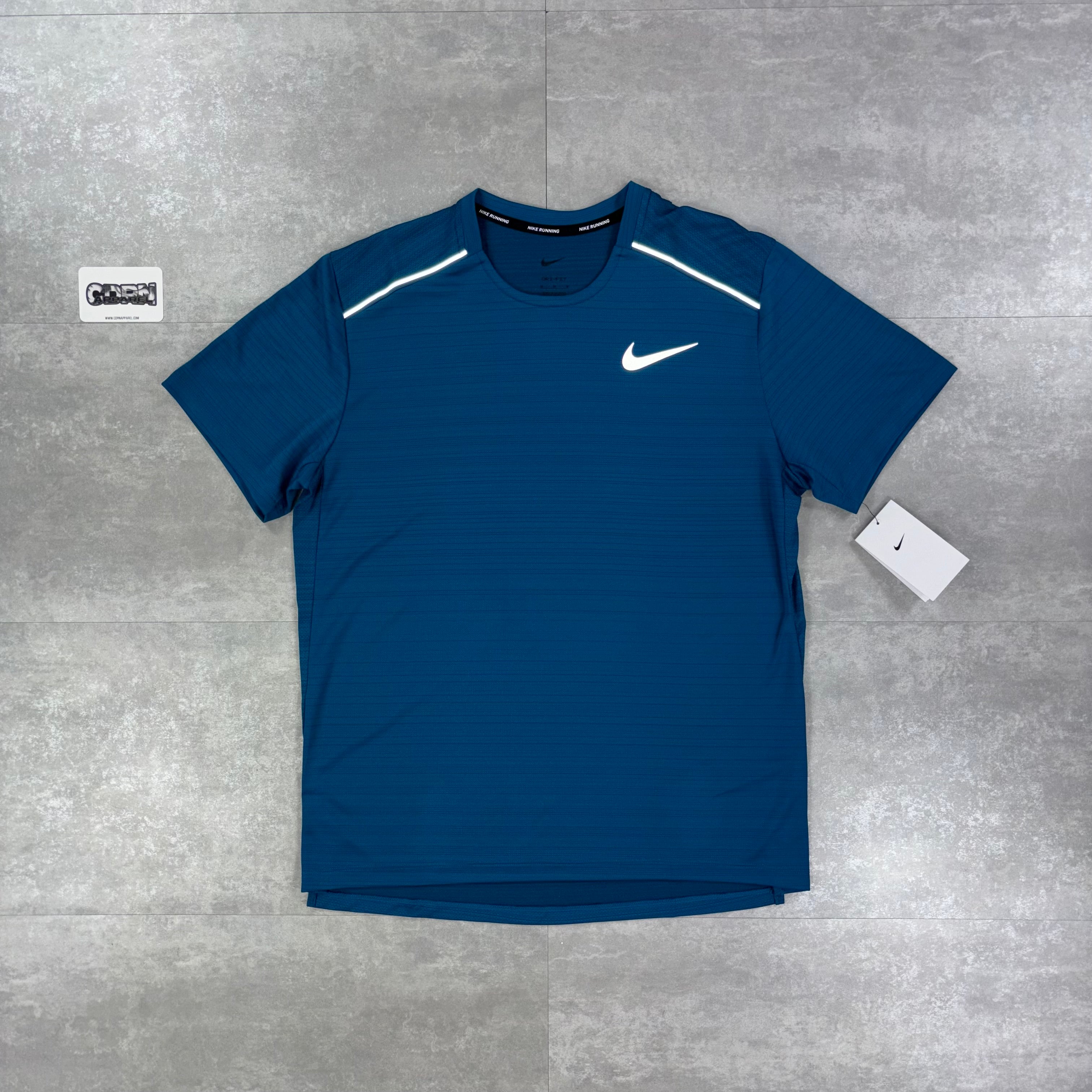 Nike Miler 1.0 Green Abyss & Green Abyss Challenger Shorts Set