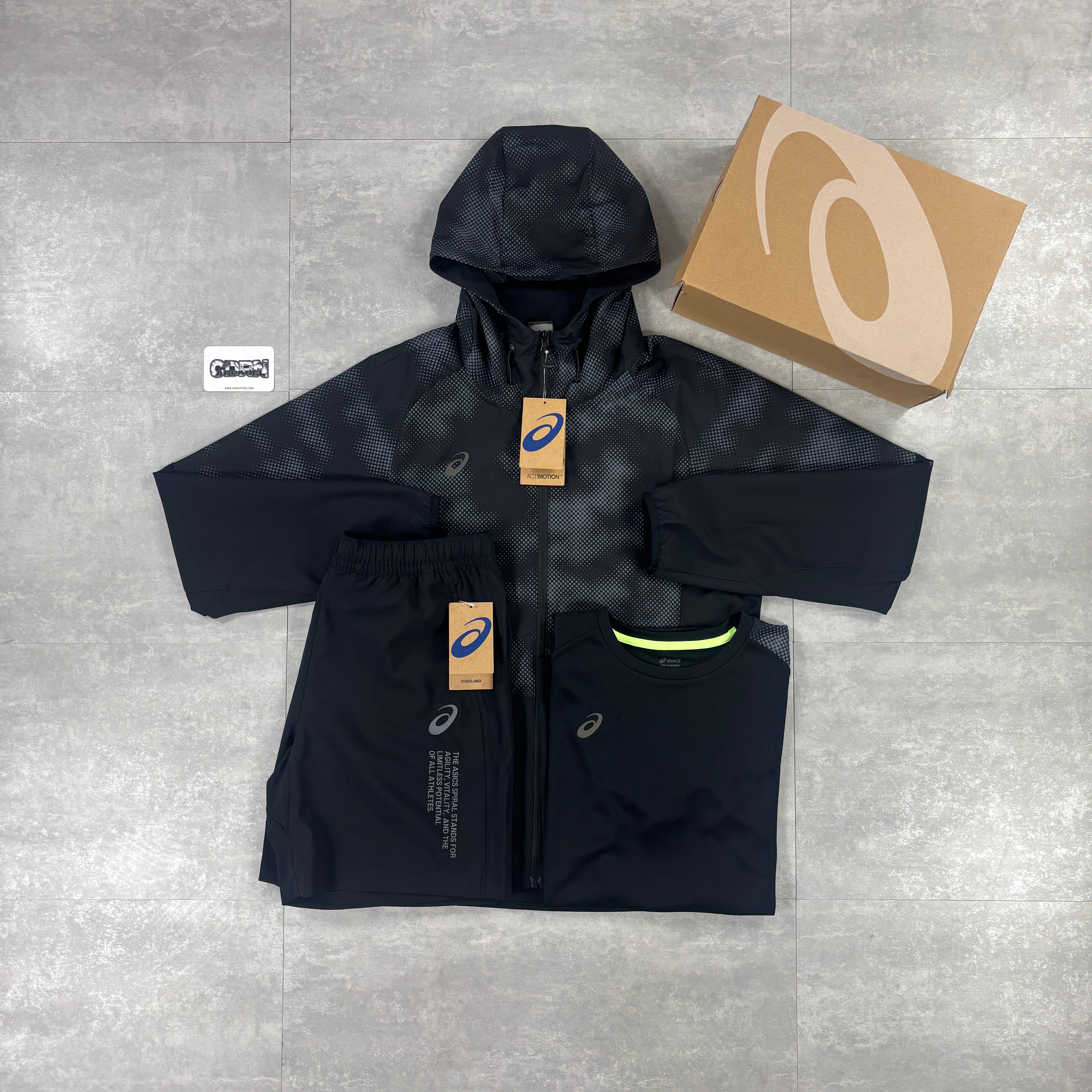 Asics Digital Windrunner Black Bundle