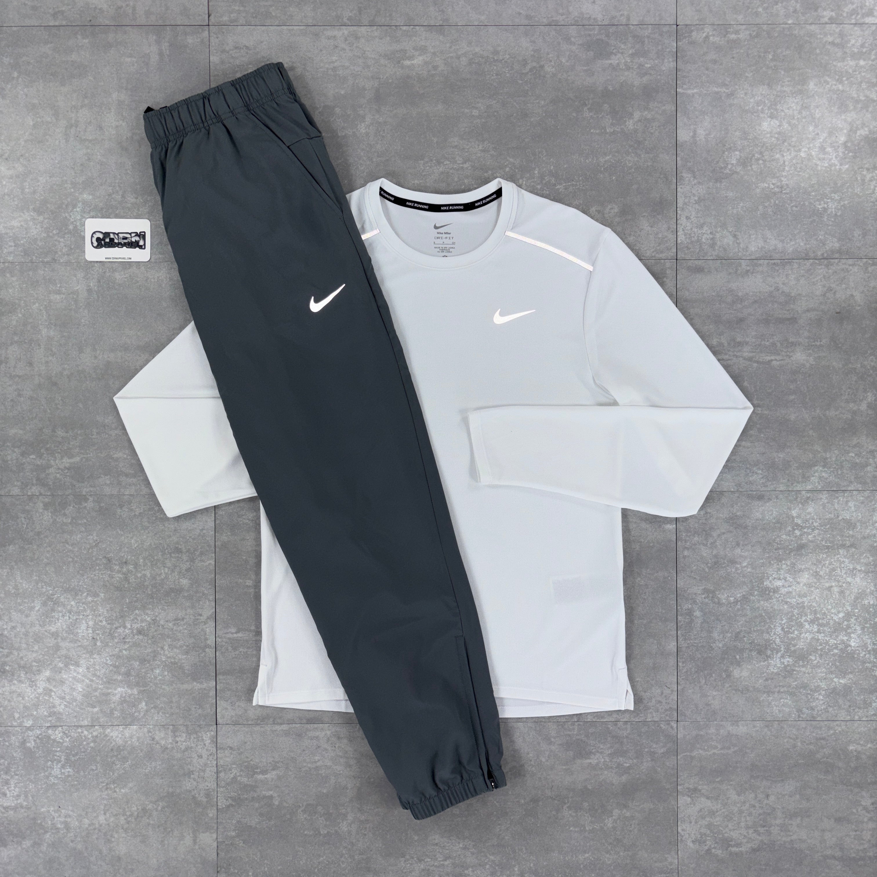 Nike Miler 1.0 Long Sleeve T-Shirt - White