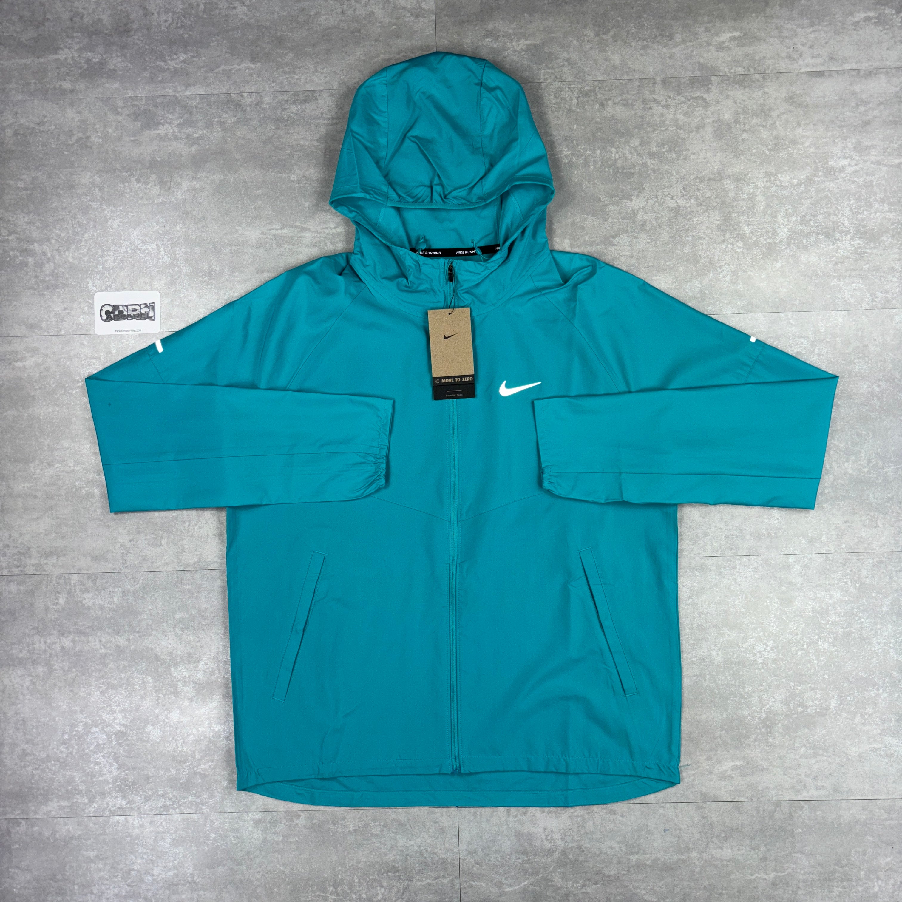 Nike Dusty Cactus Repel Windbreaker & Black Phenom Pants Set