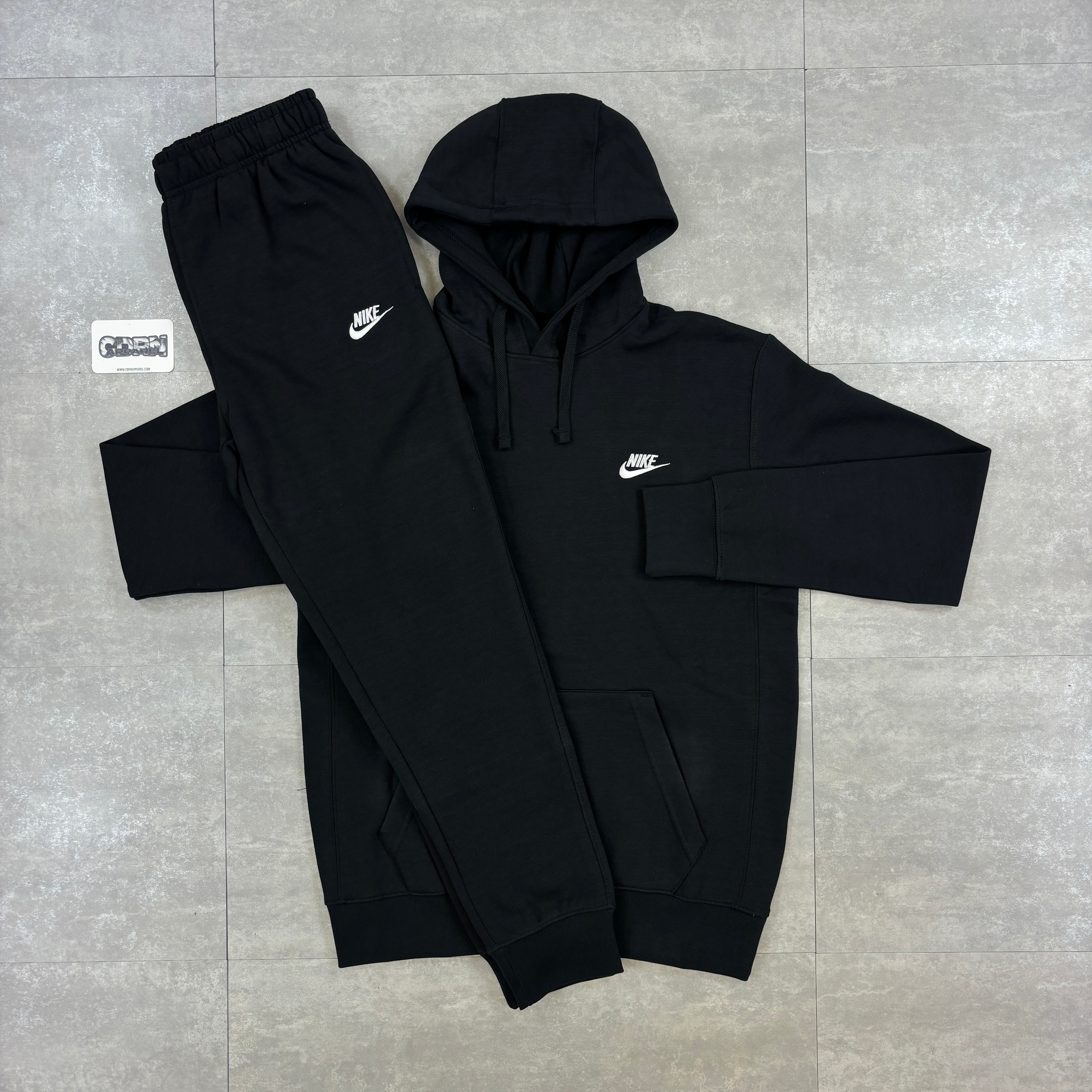Nike Club Set Tracksuit - Black