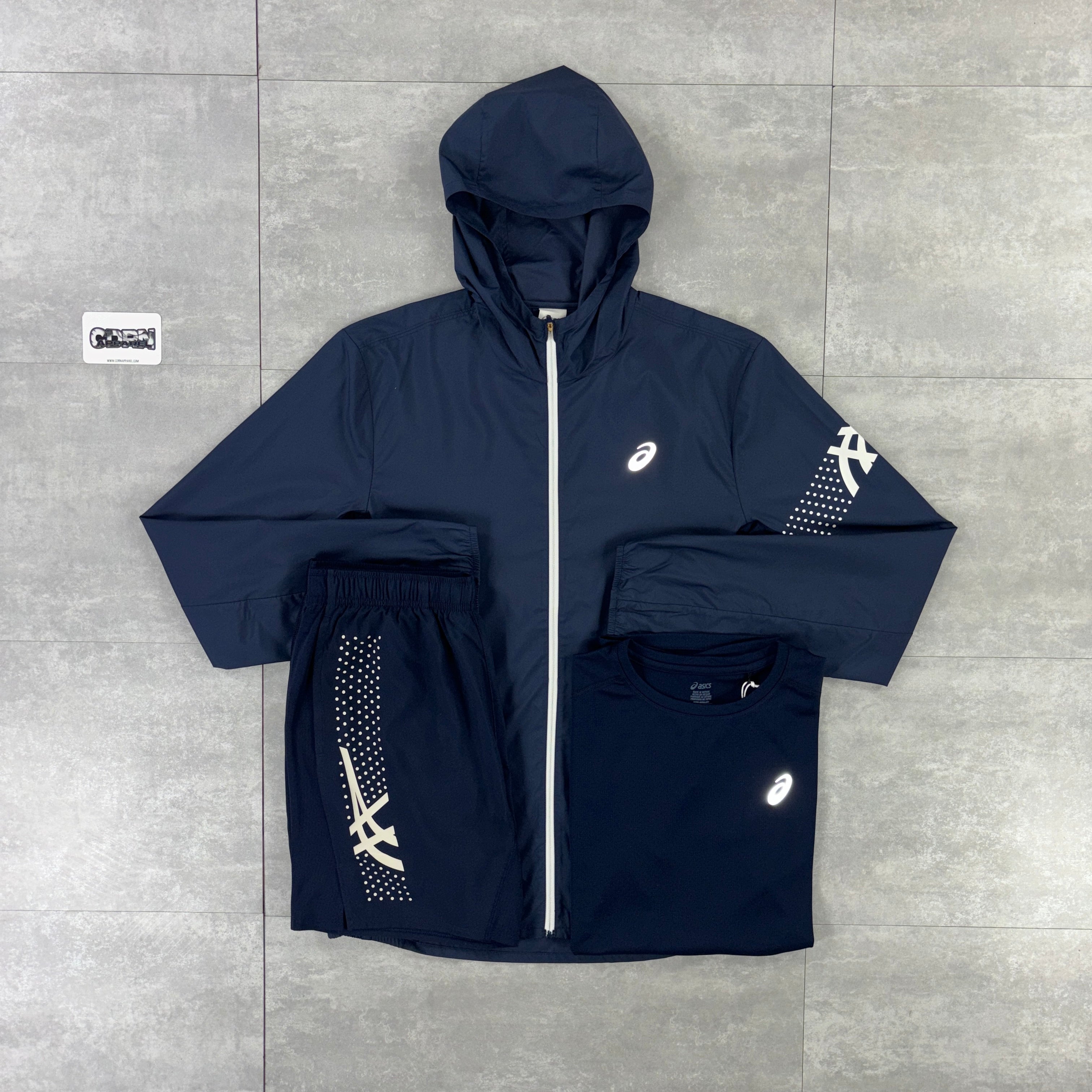 Asics Icon Windbreaker Jacket - Navy