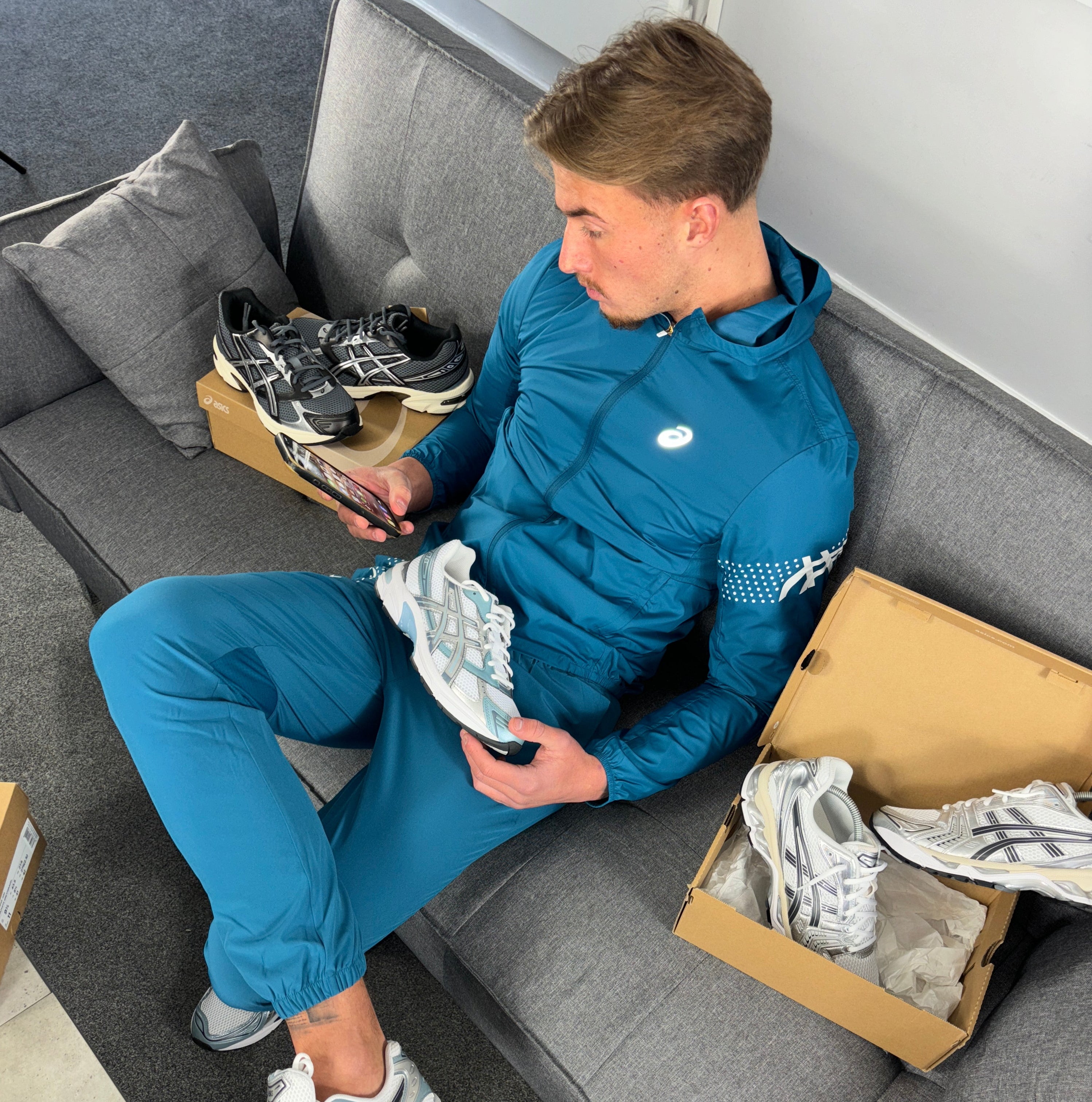 Asics Icon Windbreaker Jacket - Dark Teal