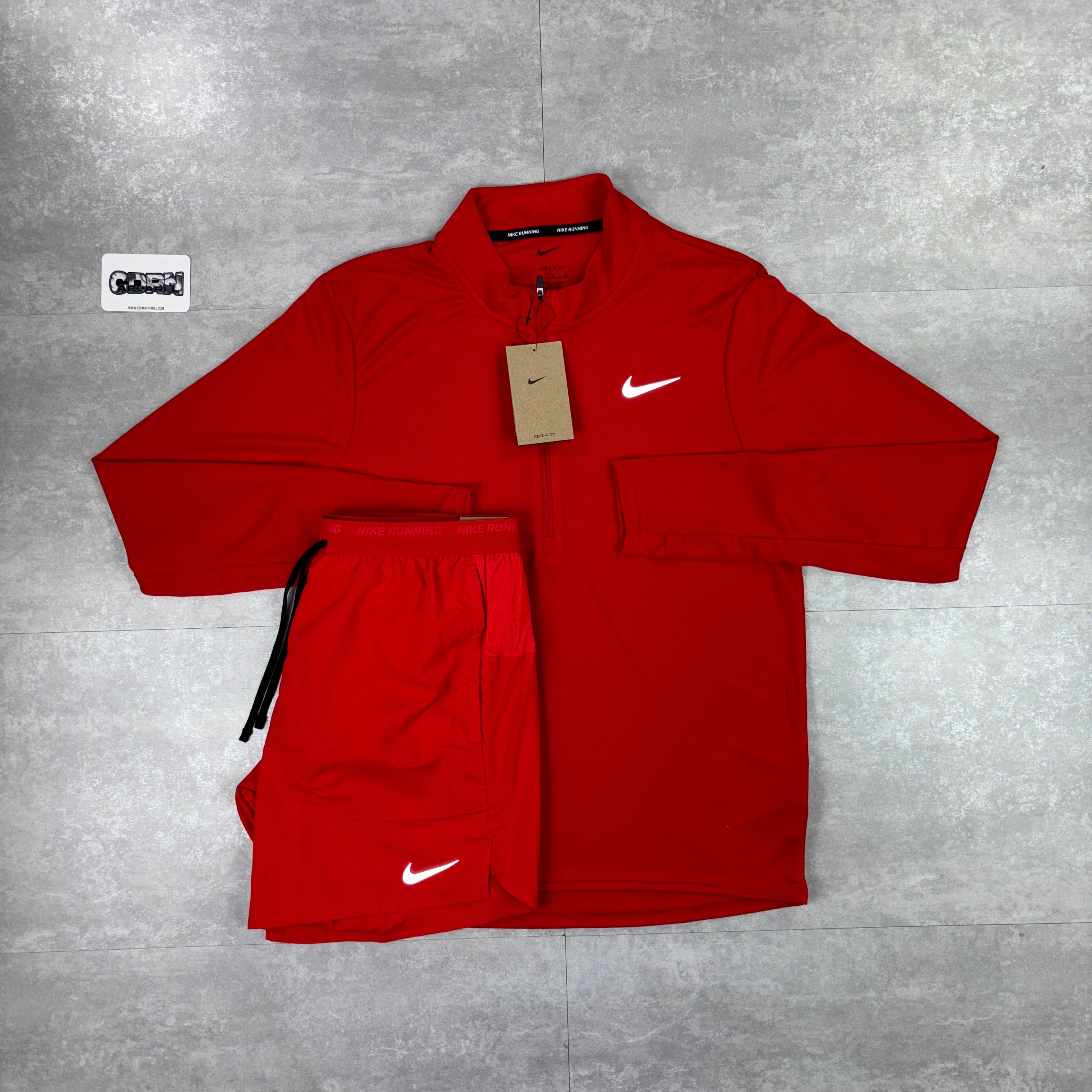 Nike 1/4 Zip Pacer - University Red