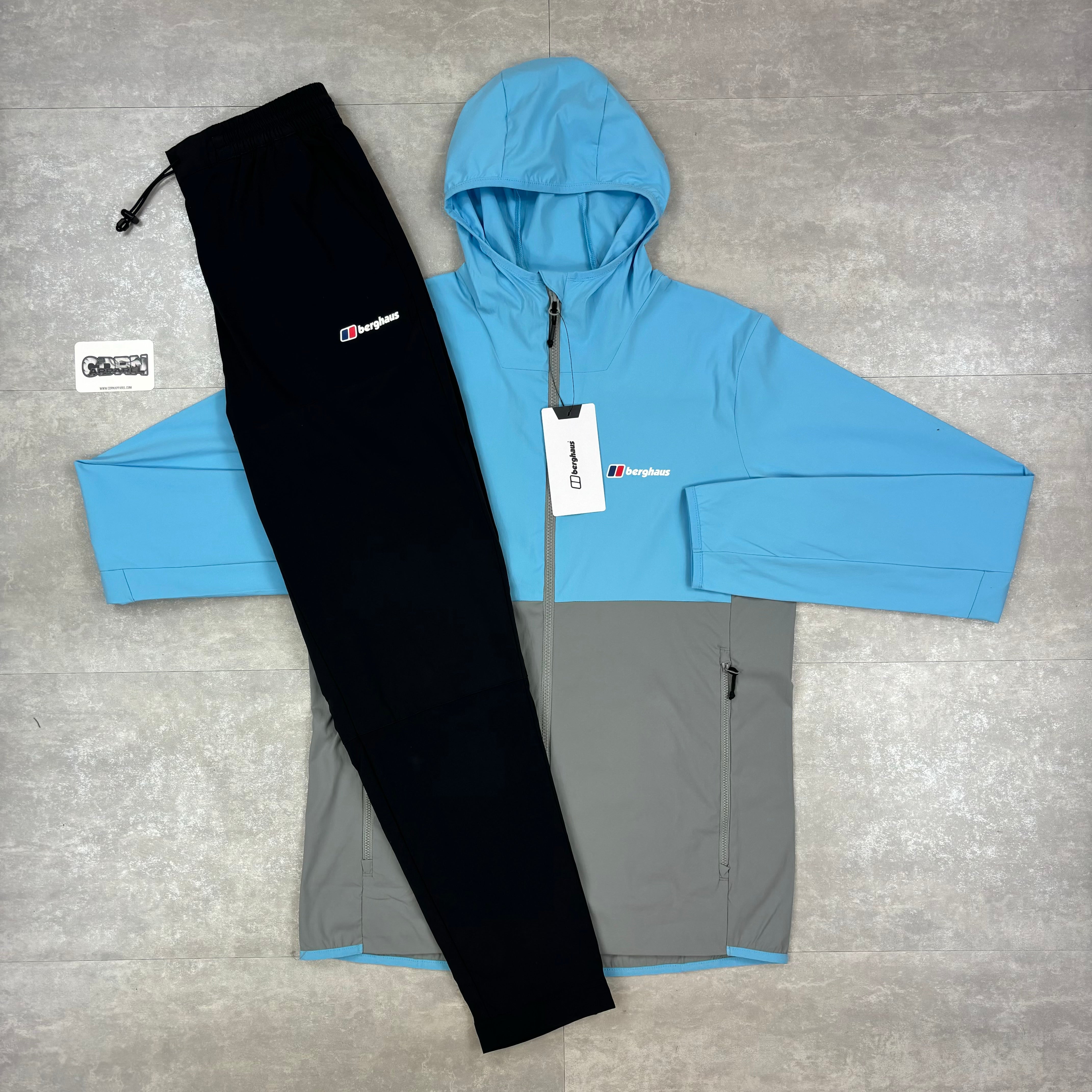 Berghaus Theran Windbreaker Jacket - Grey / Blue