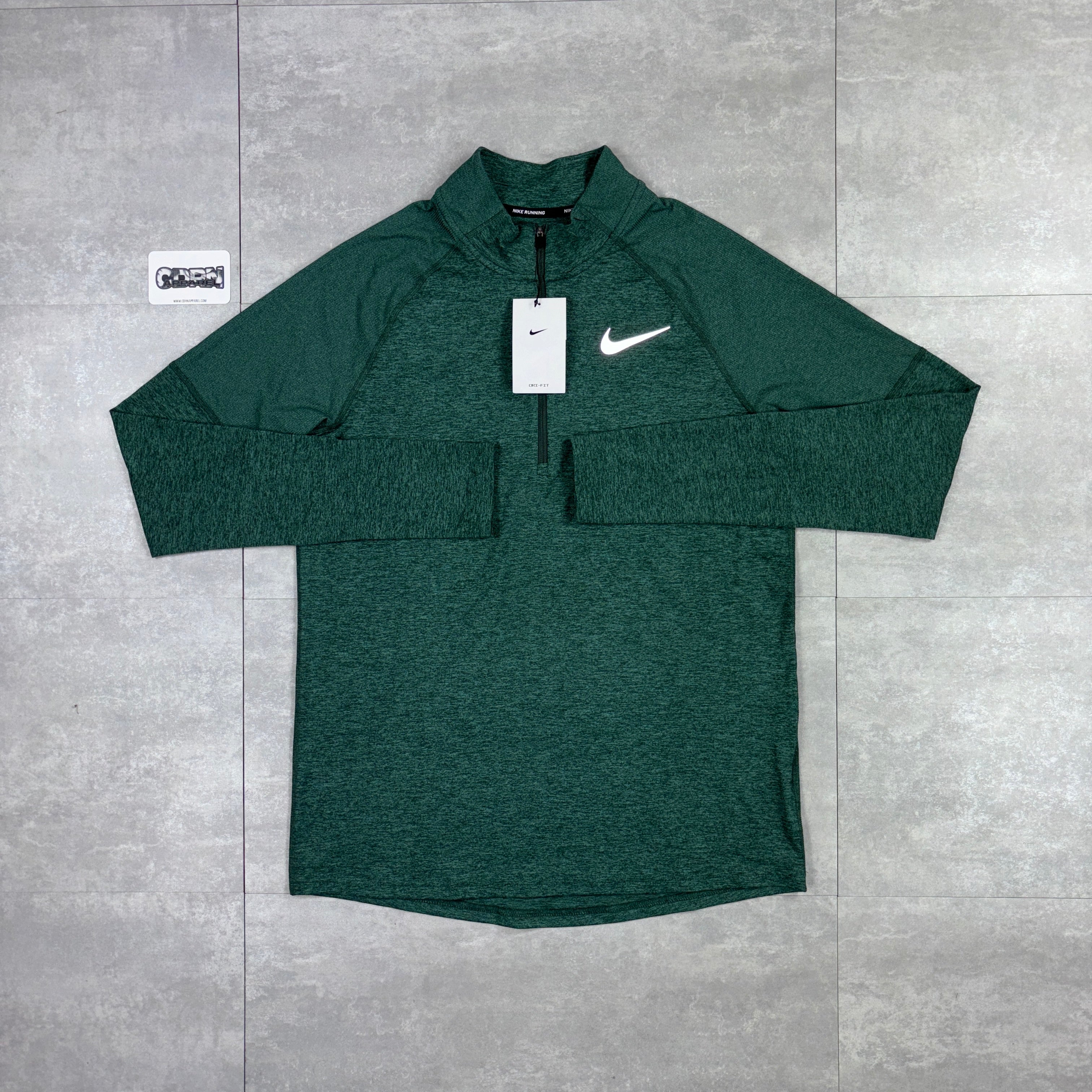 Nike Element 2.0 1/4 Zip - Vintage Green