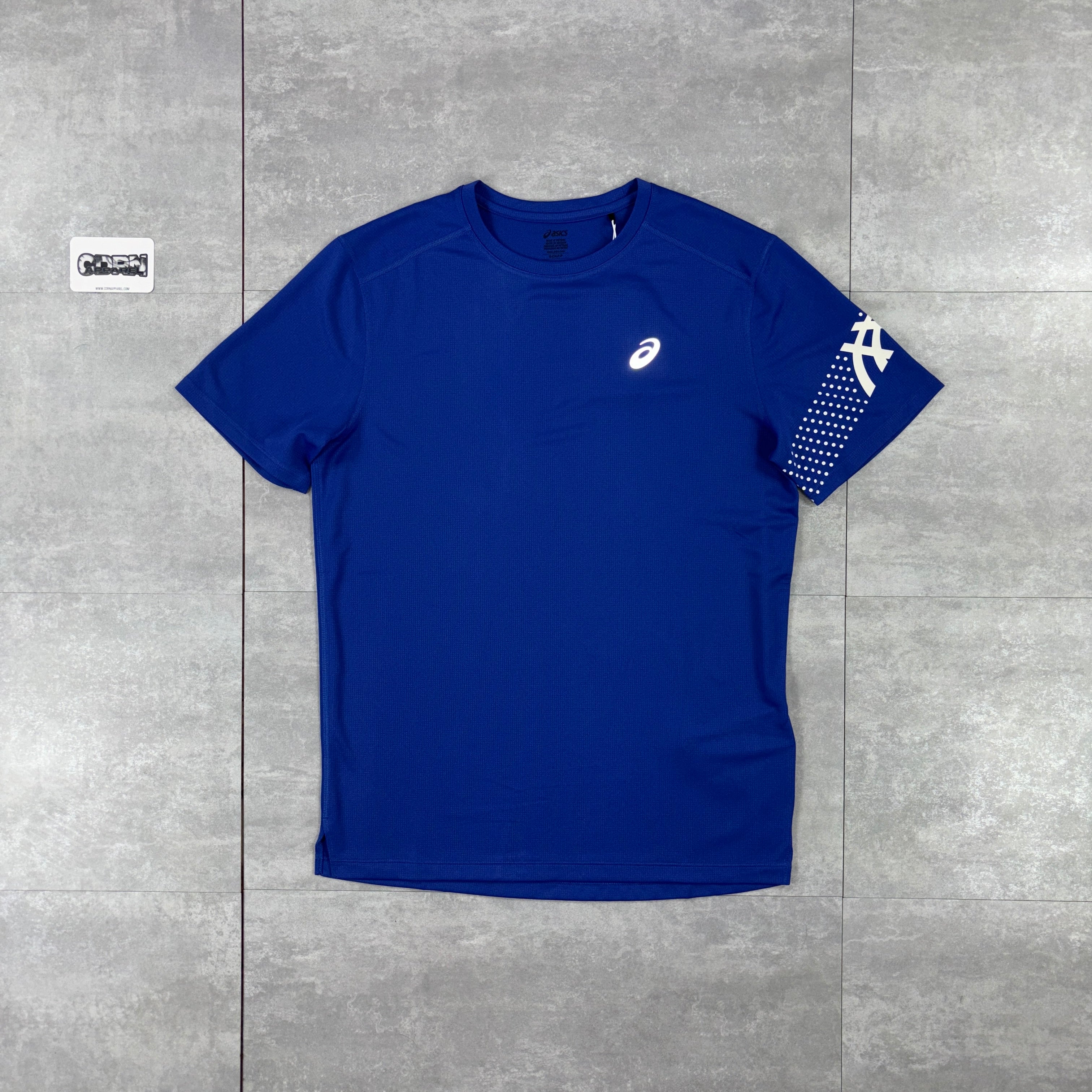 Asics Icon T-Shirt Dark Cobalt & Dark Cobalt Icon Shorts Set