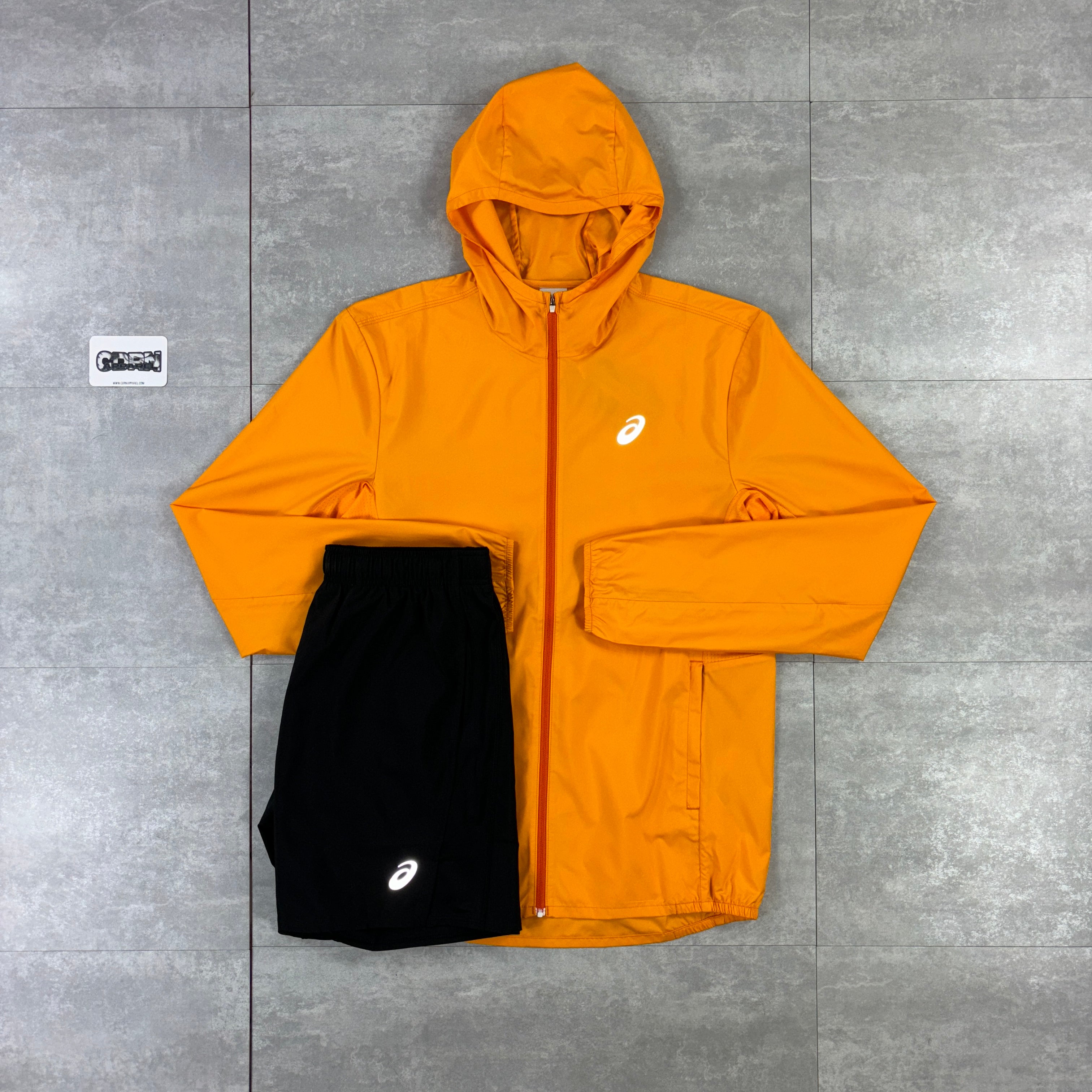 Asics Icon Windbreaker Jacket - Sunset Orange