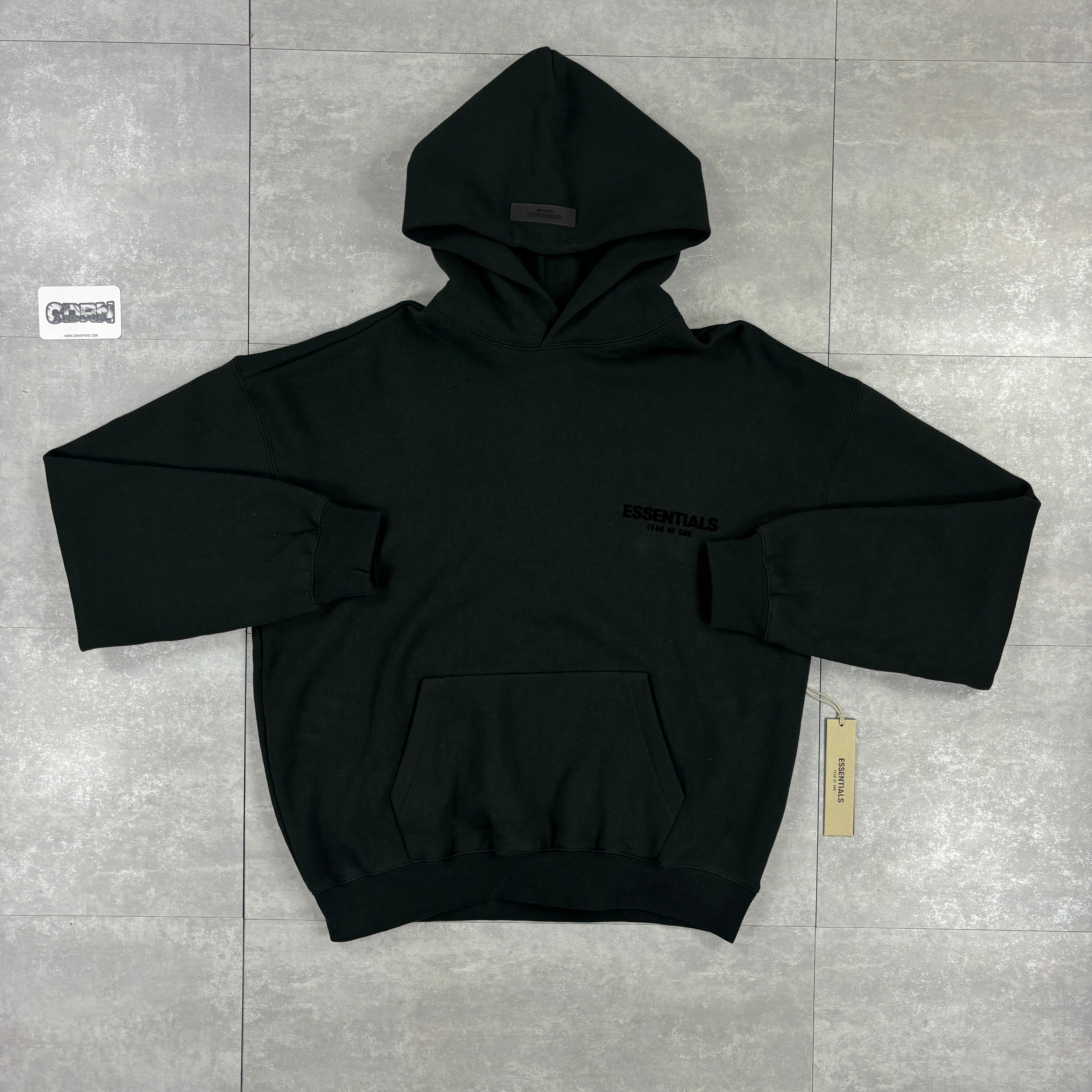 Essentials Hoodie SS22 - Limo Black