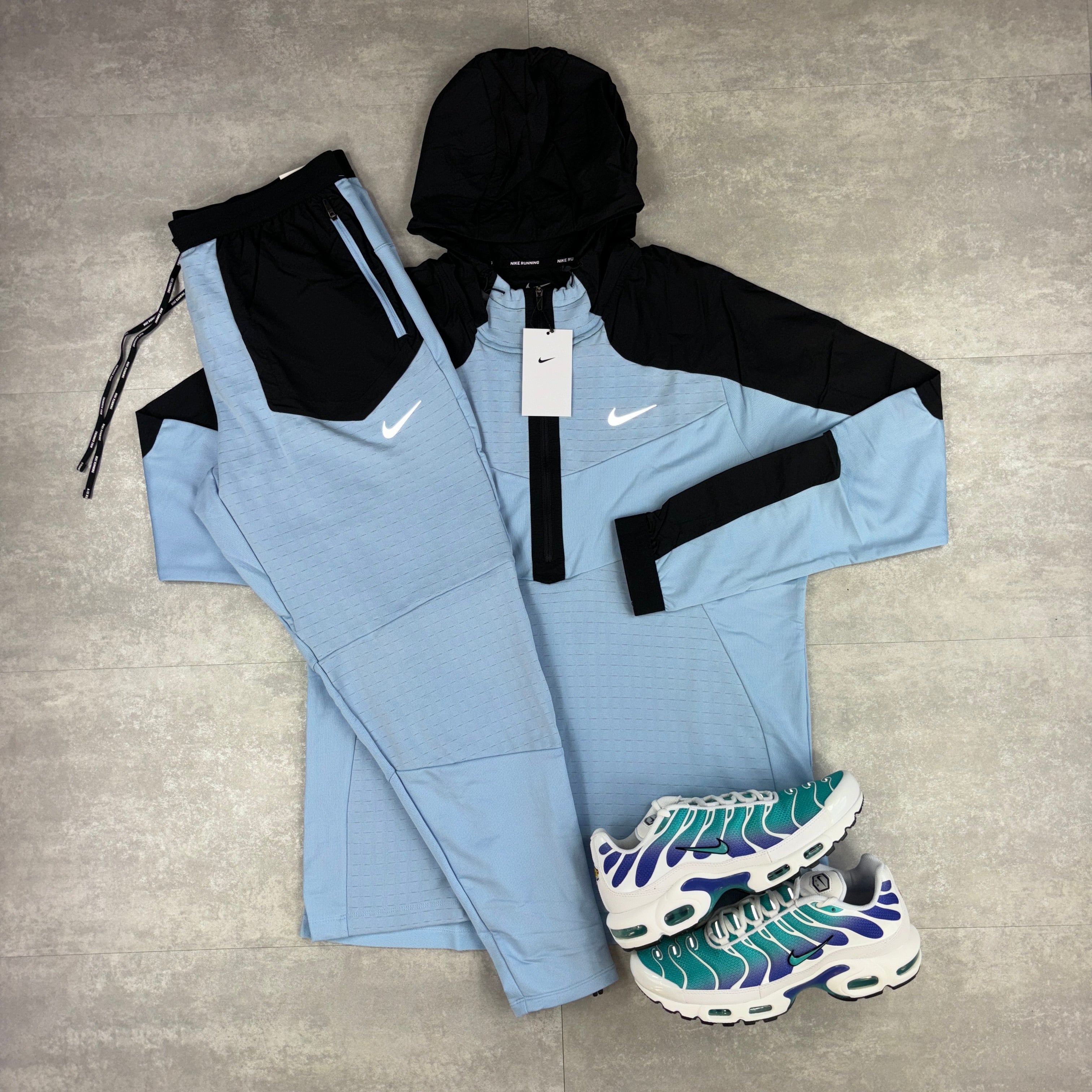 Nike Performance 1/2 Zip Windbreaker Jacket - Blue