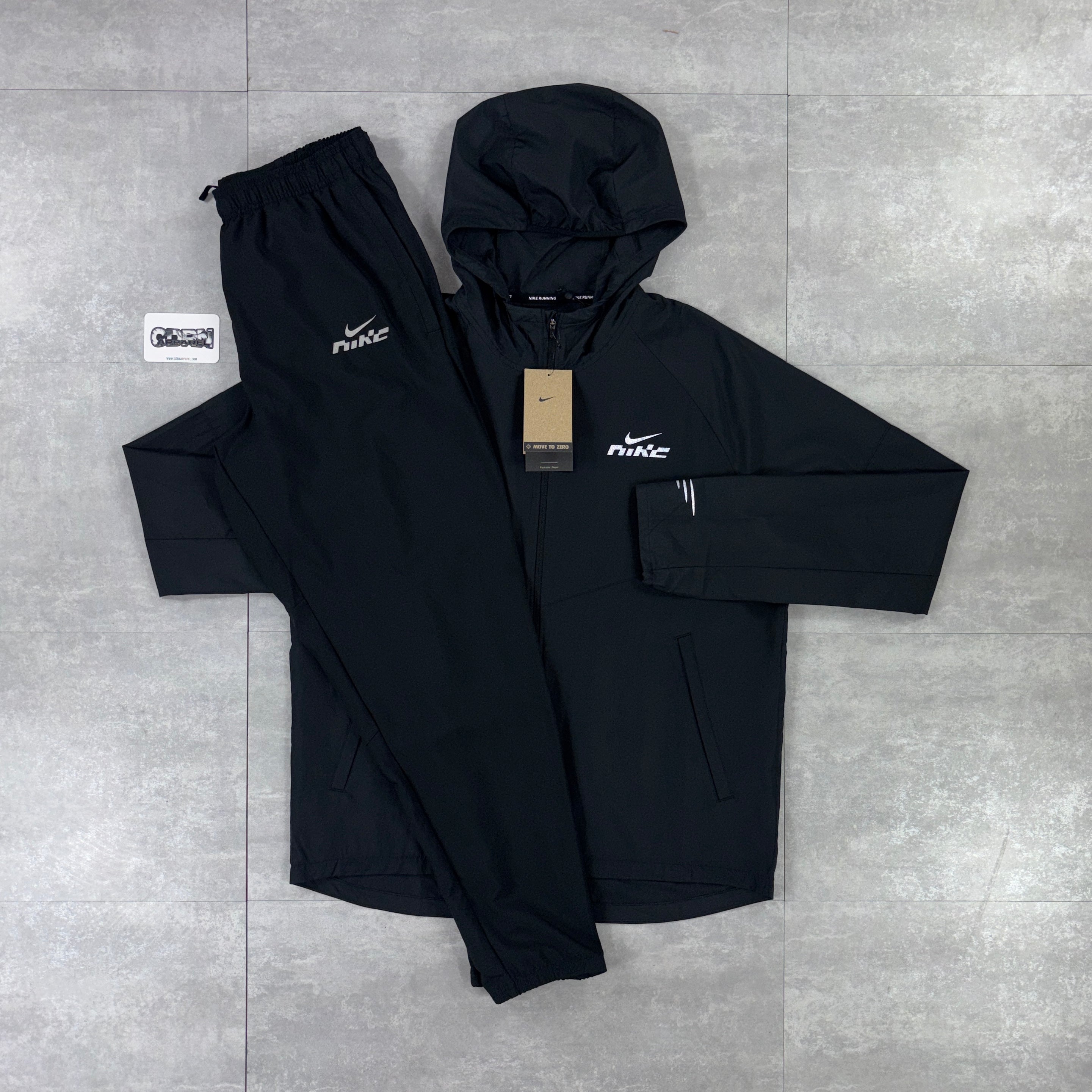 Nike Miler Swoosh Windbreaker Jacket - Black