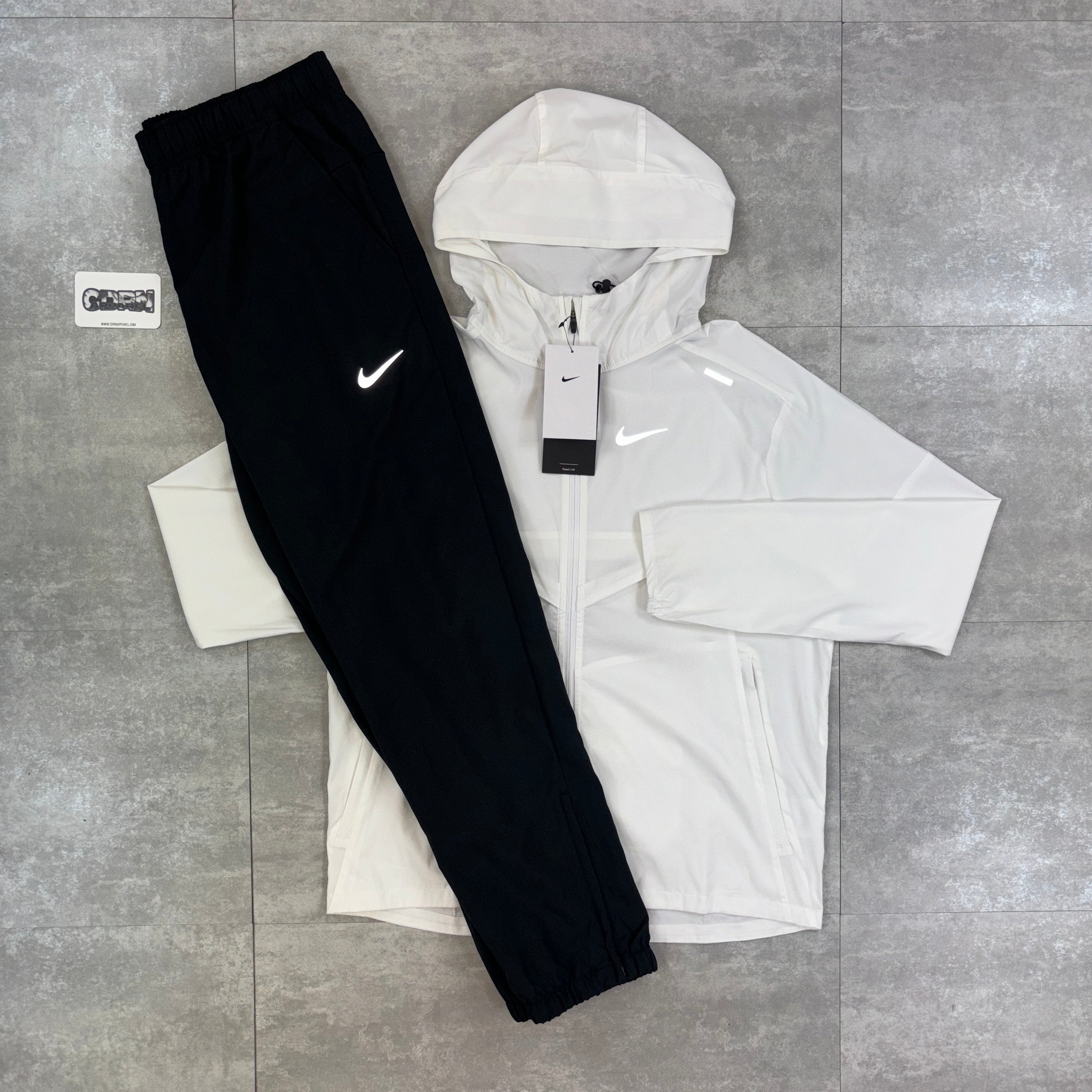 Nike UV Windbreaker Ice White & Black Challenger Pants