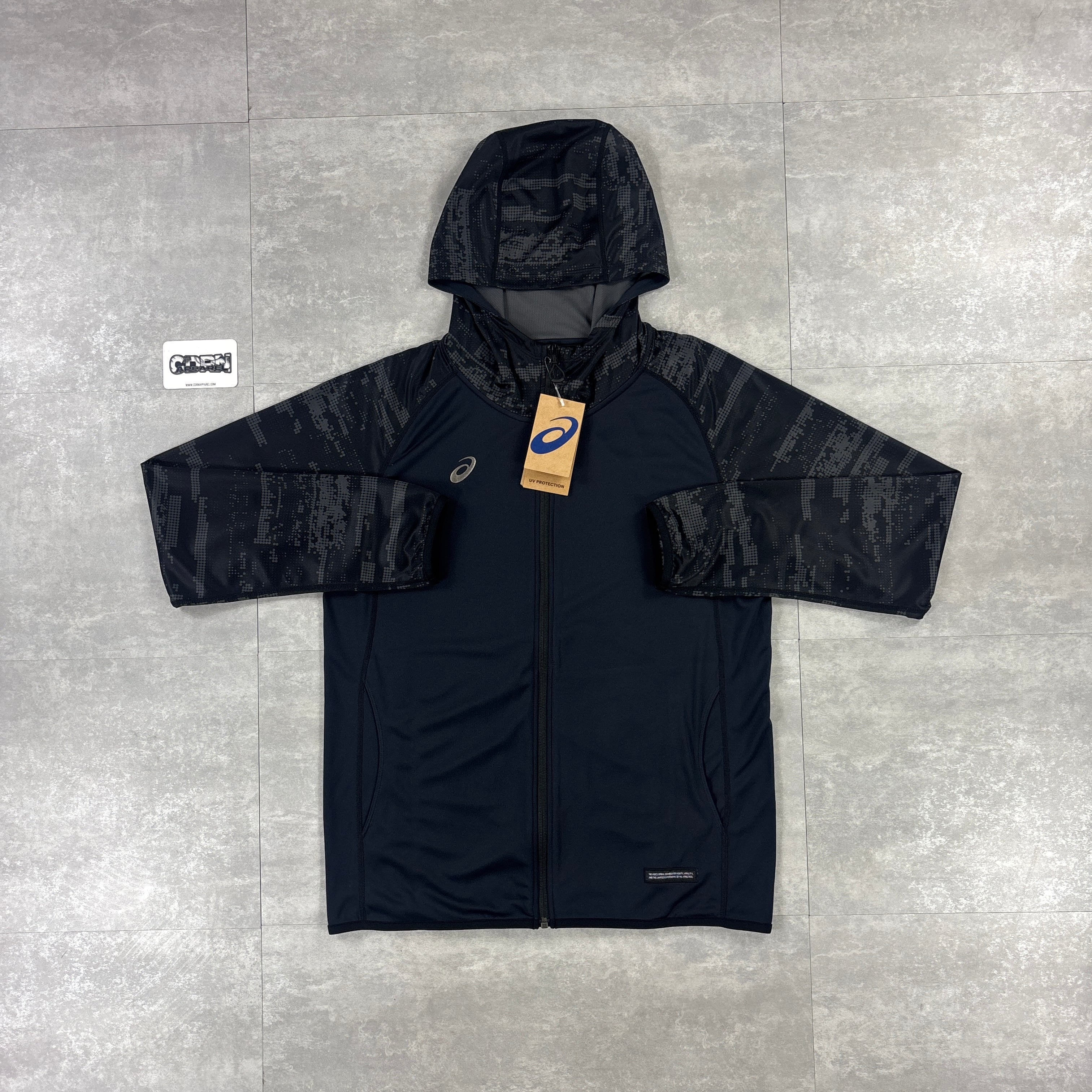 Asics Waterproof Digital Windrunner Black Bundle