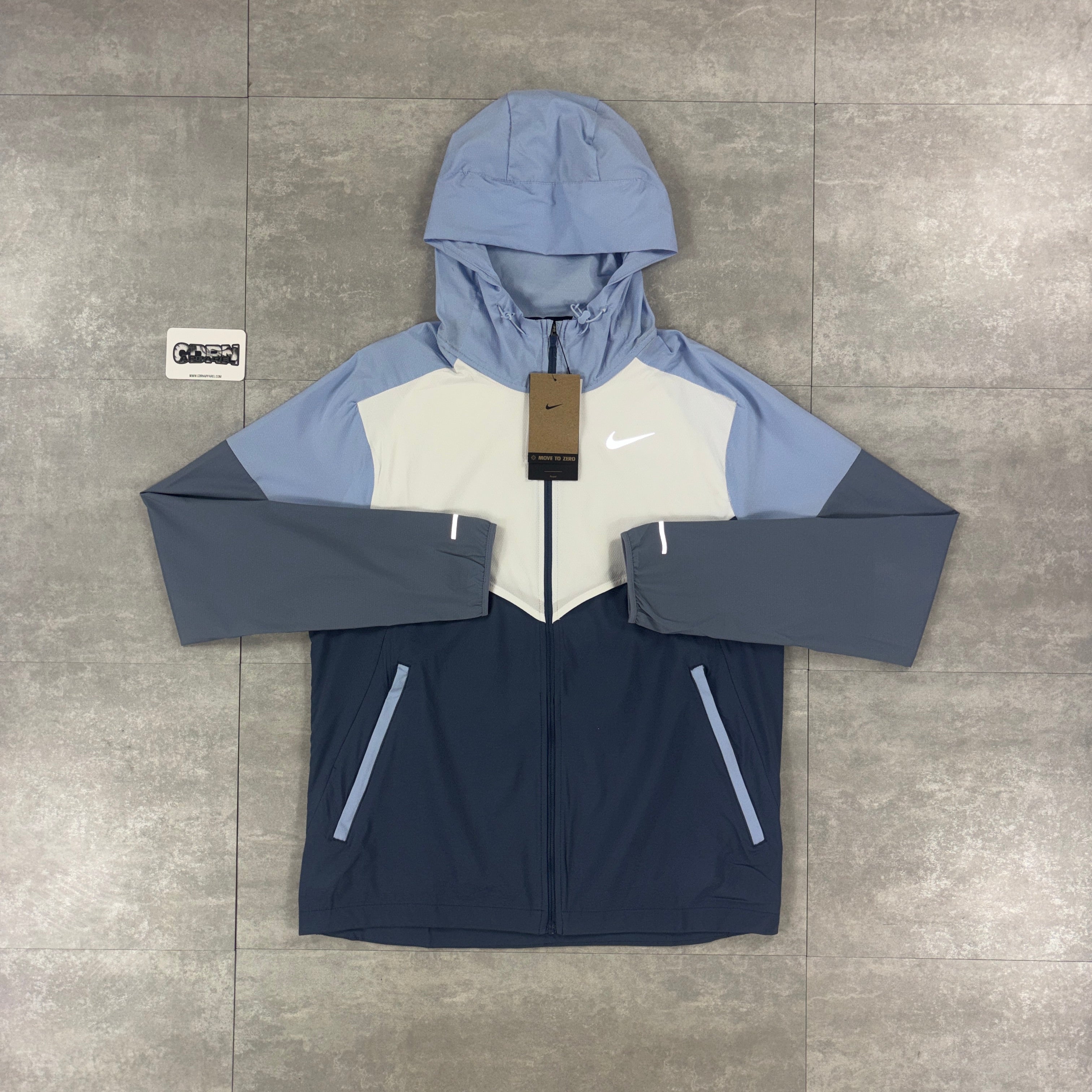 Nike Diffused Blue UV Windbreaker & Diffused Blue Challenger Shorts Set