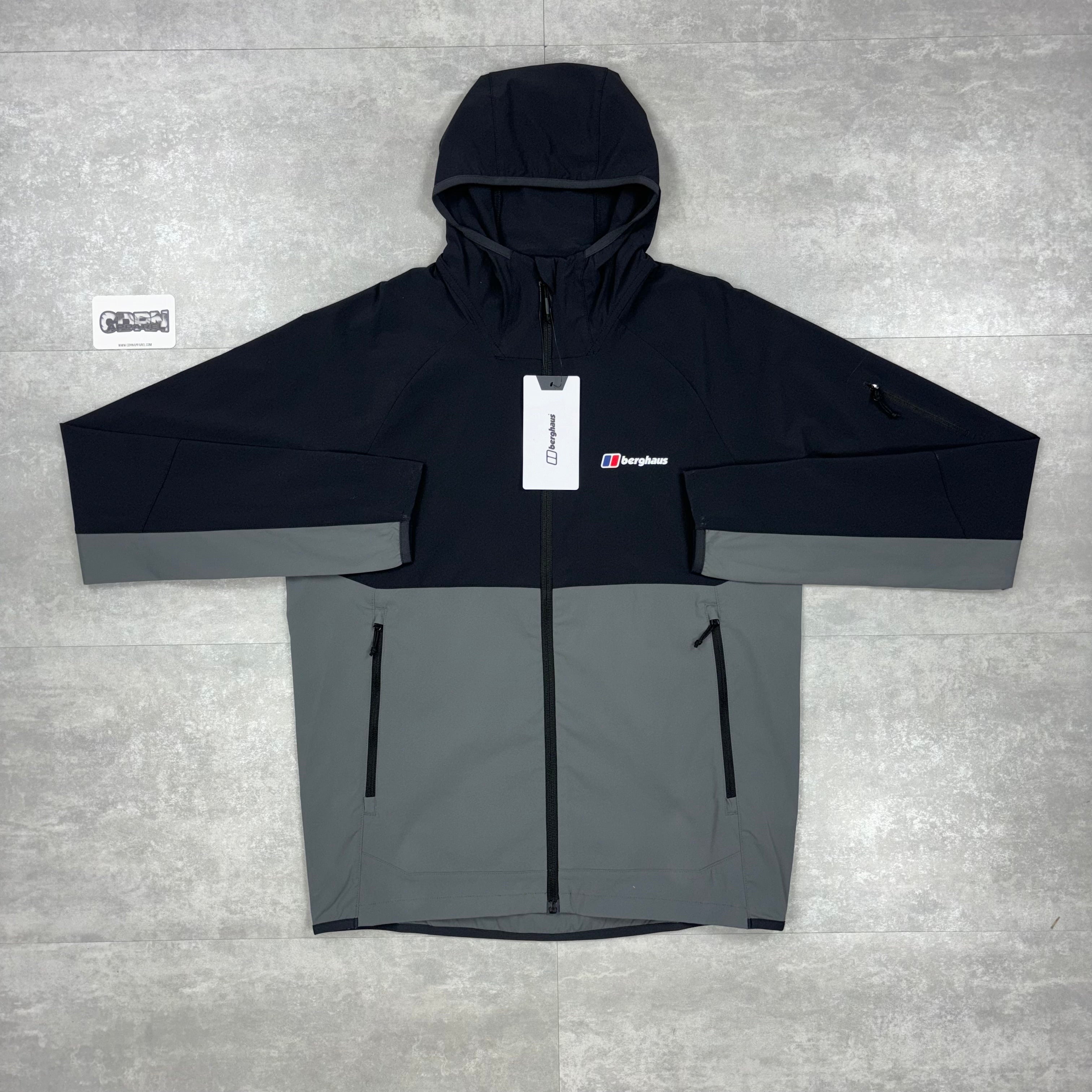 Berghaus Theran Windbreaker Jacket Black / Grey & Black / Grey Theran Pants Set