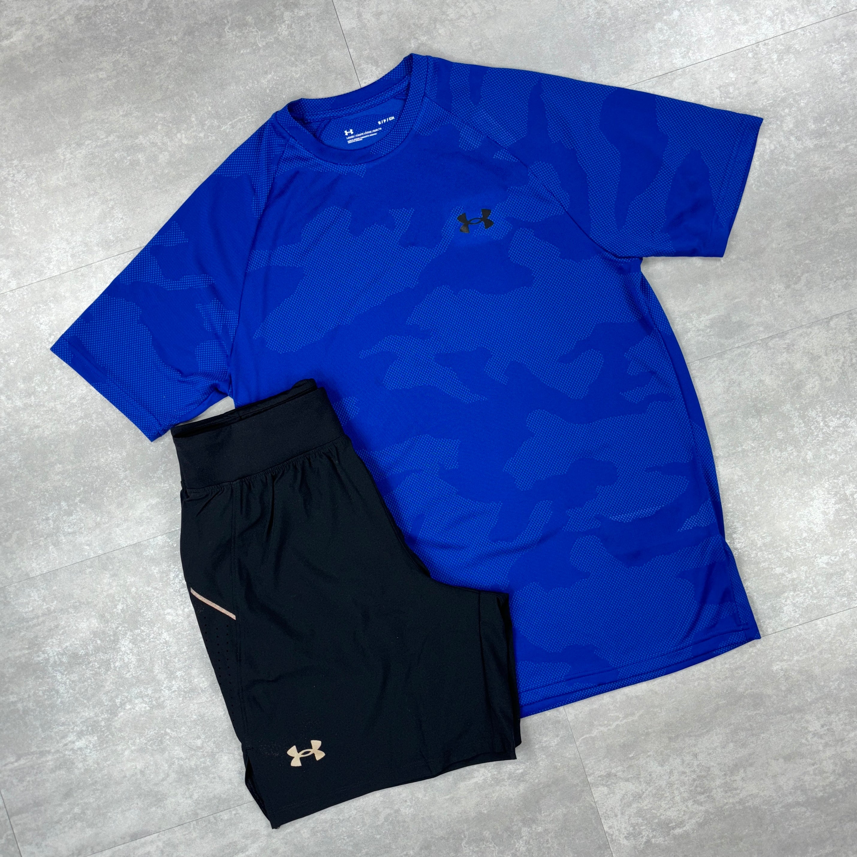 Under Armour Camo T-shirt - Royal Blue