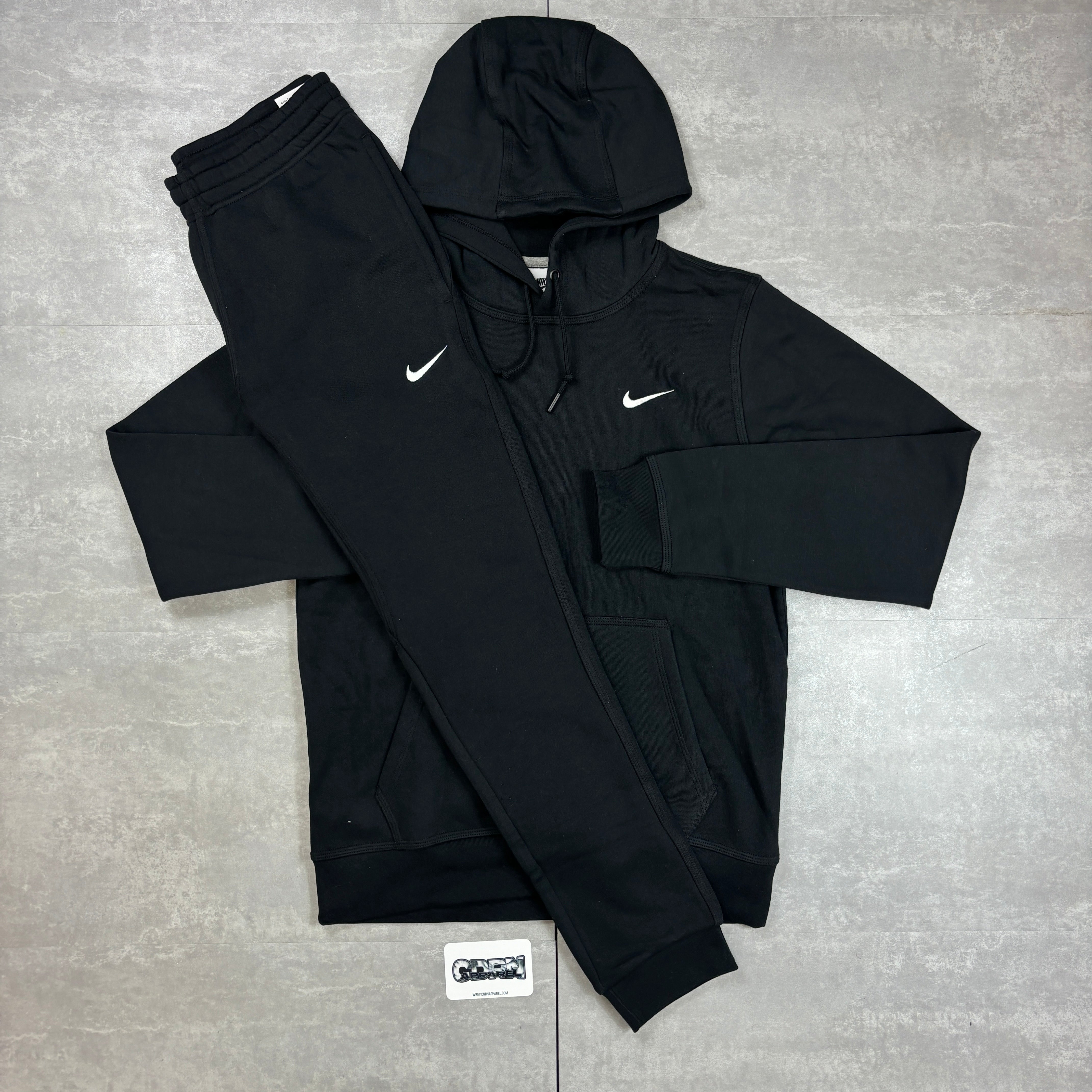 Nike Club Swoosh Tracksuit - Black