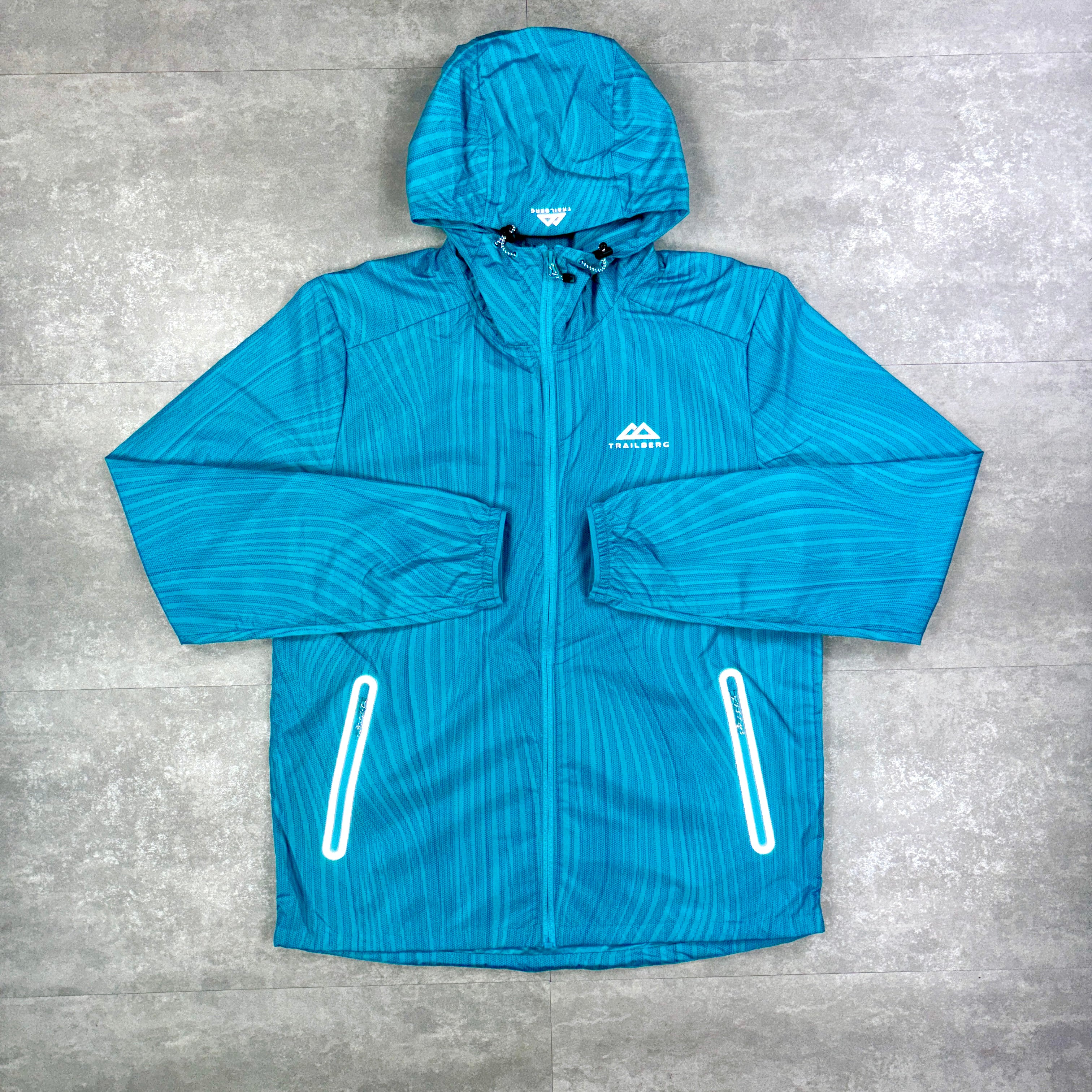 Trailberg Sky Blue Vertex Windbreaker, Vertex Tee & Vertex Shorts