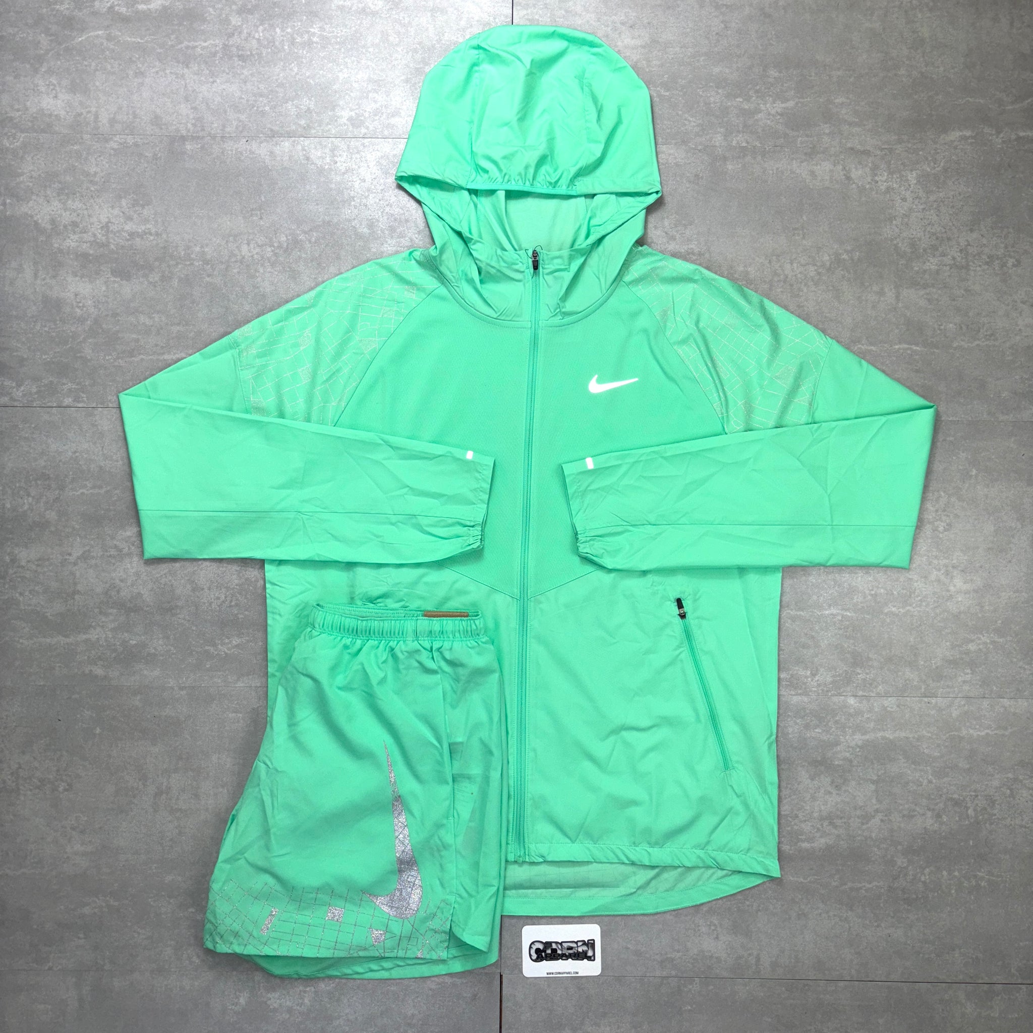 Nike Miler Repel Windbreaker Set - Mint