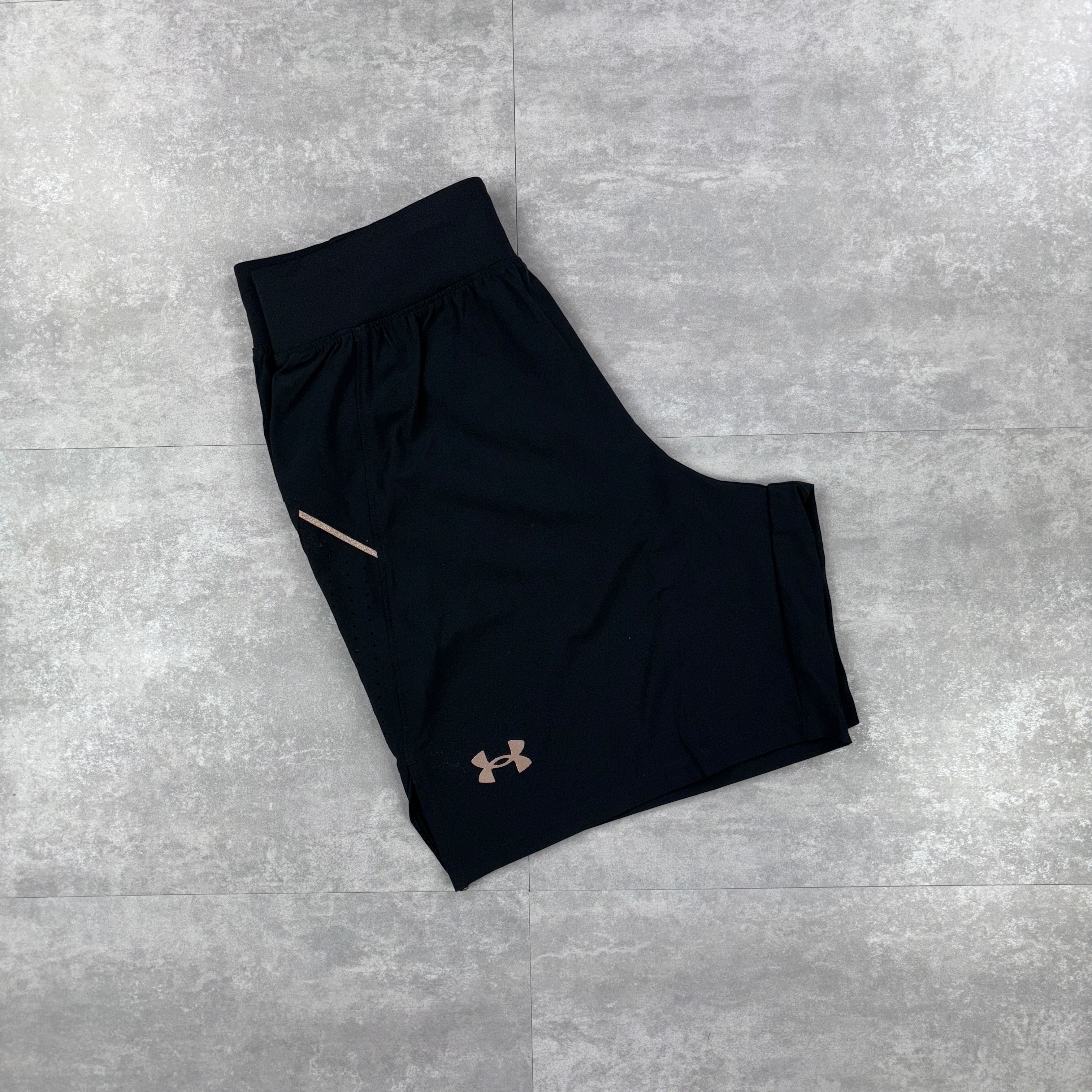 Under Armour Aqua Blue Camo T-shirt & Black 7” Speed Pocket Shorts