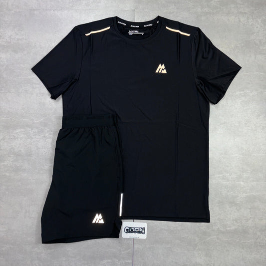 Montirex Black Charge T-Shirt & Black Fly Shorts