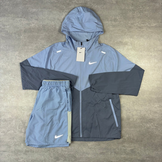 Nike Cobalt Bliss UV Windbreaker & 7” Cobalt Challenger Shorts