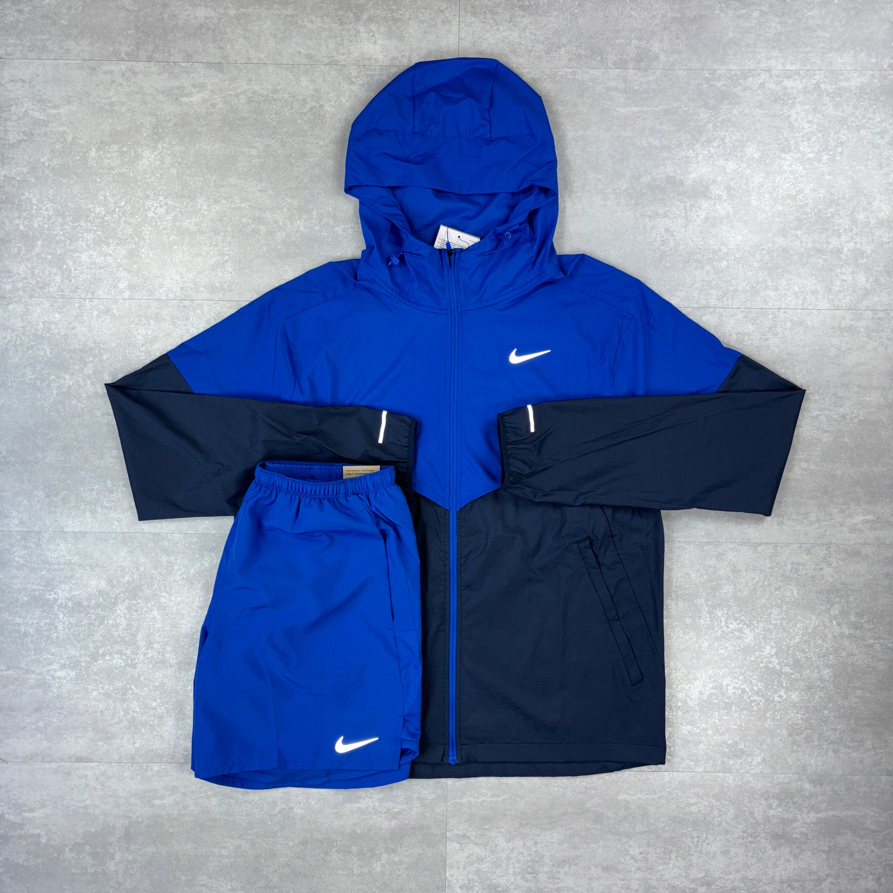 Nike Royal Blue Windbreaker Set & Royal Blue 5” Challenger Shorts