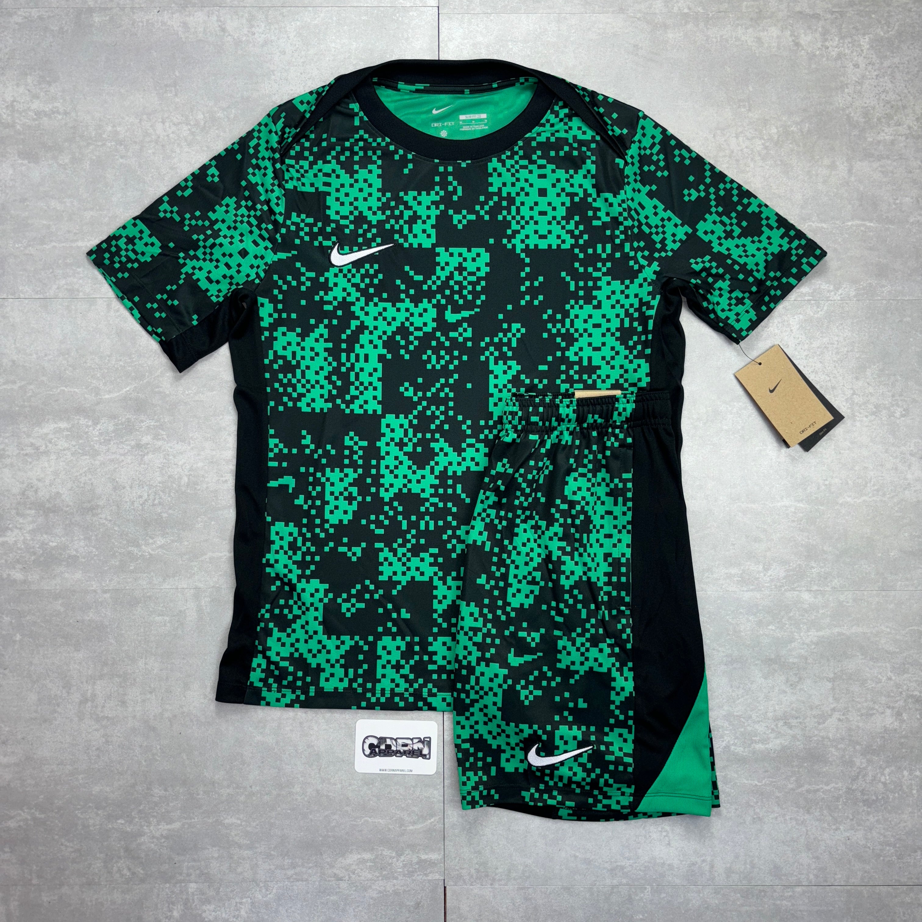 Nike Dri-Fit Digital Print Set - Green/Black