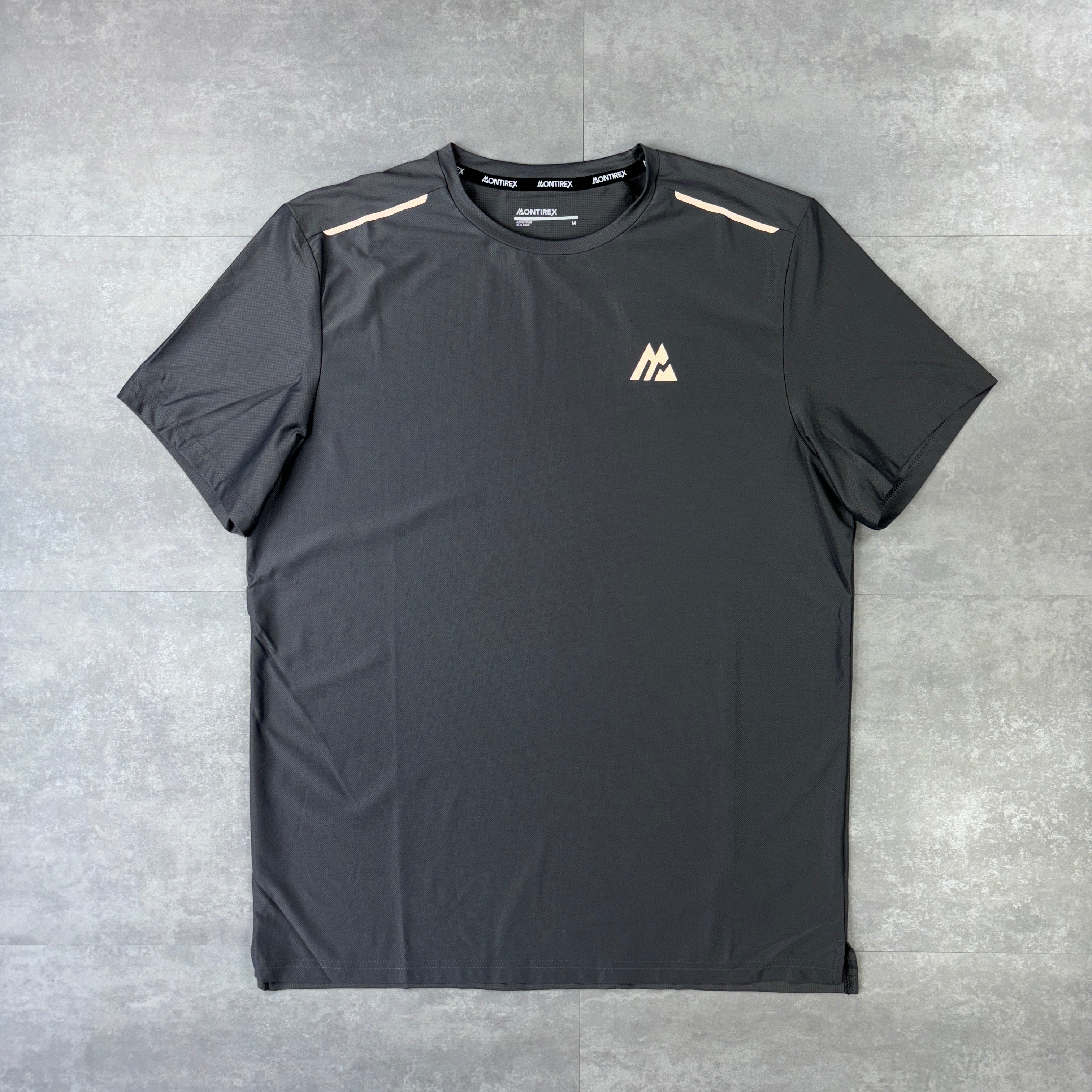 Montirex Grey Charge T-Shirt & Black Fly Shorts