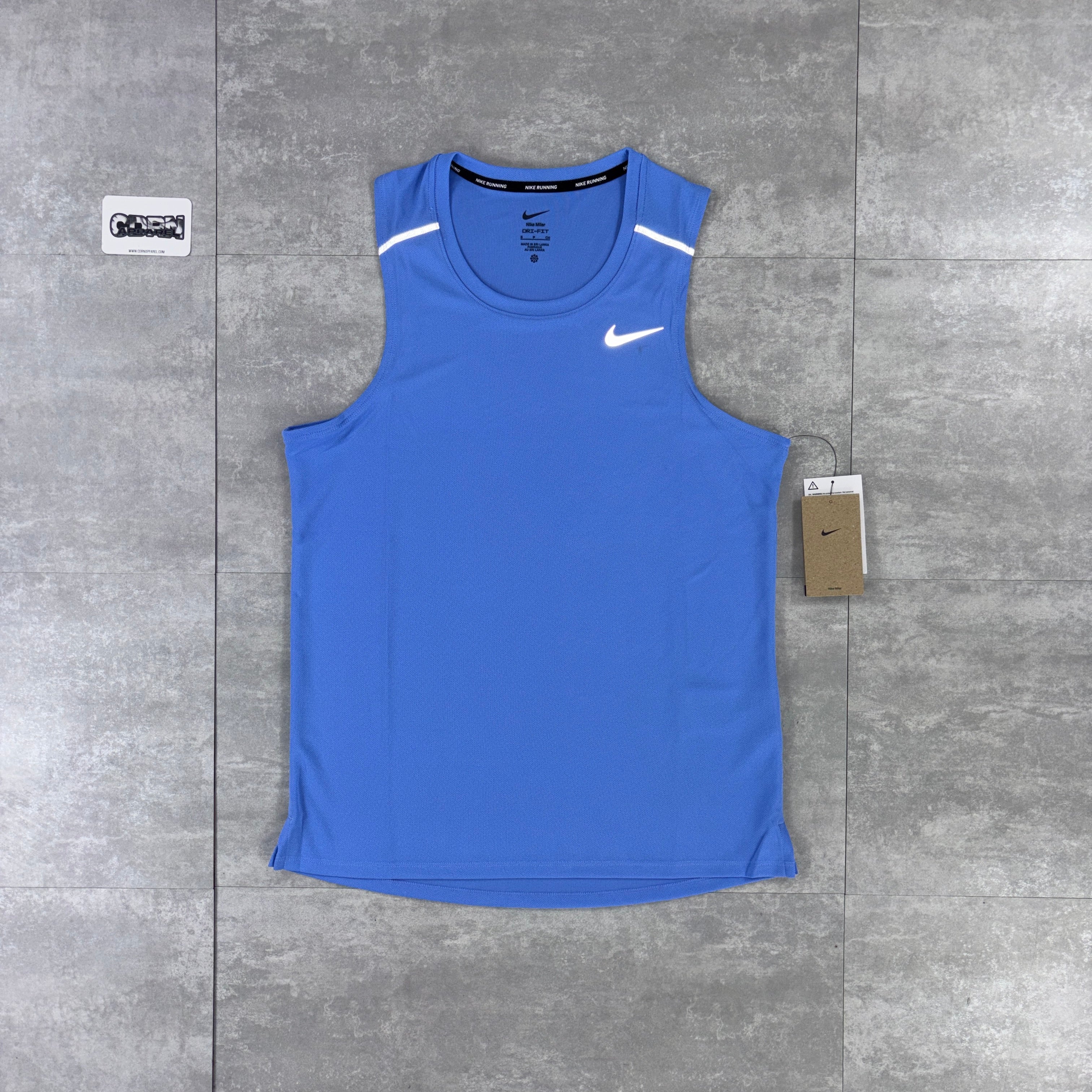 Nike Miler Vest 1.0 Pulse Blue & Black Nike Flex Stride Shorts Set