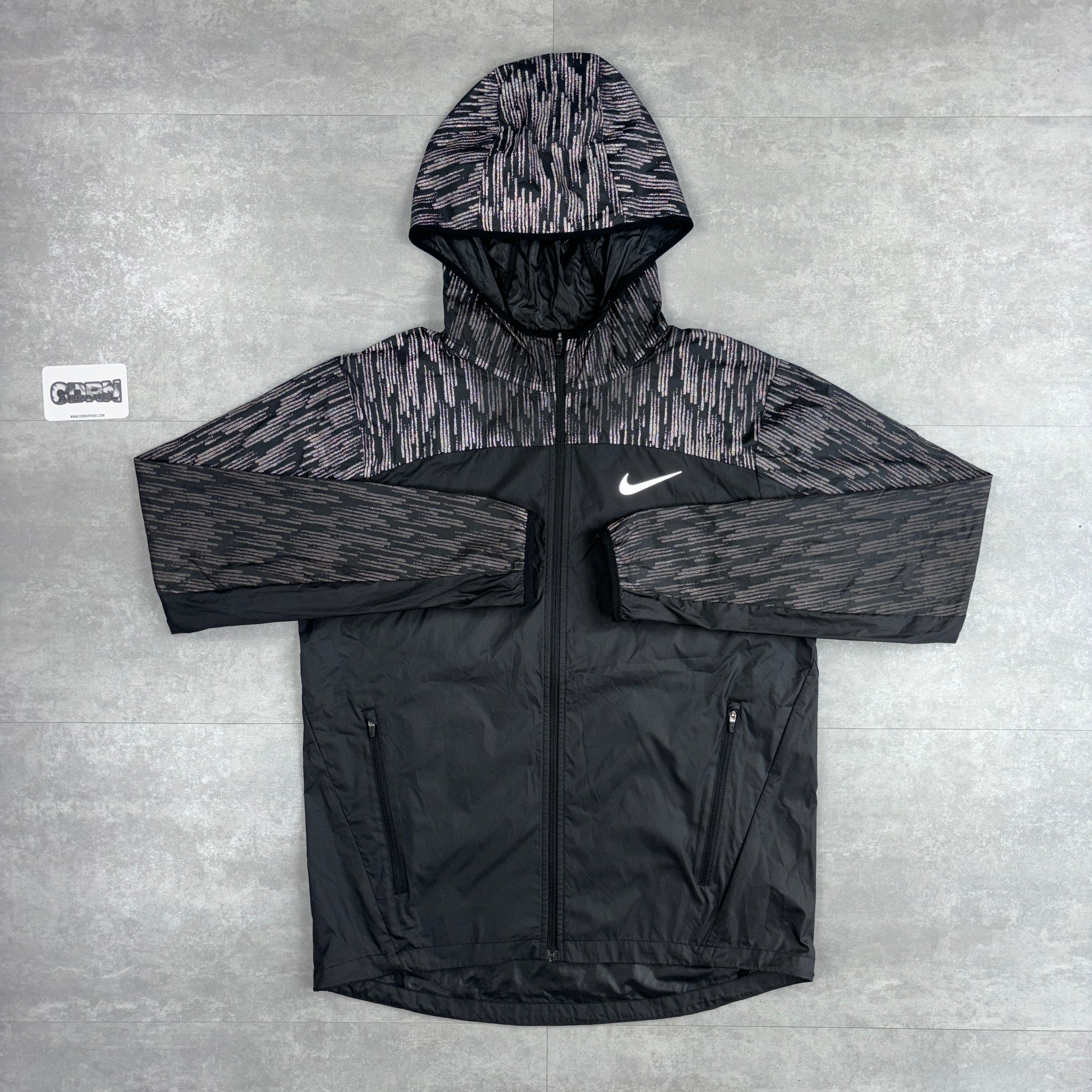 Nike Shield Flash Windbreaker - Black