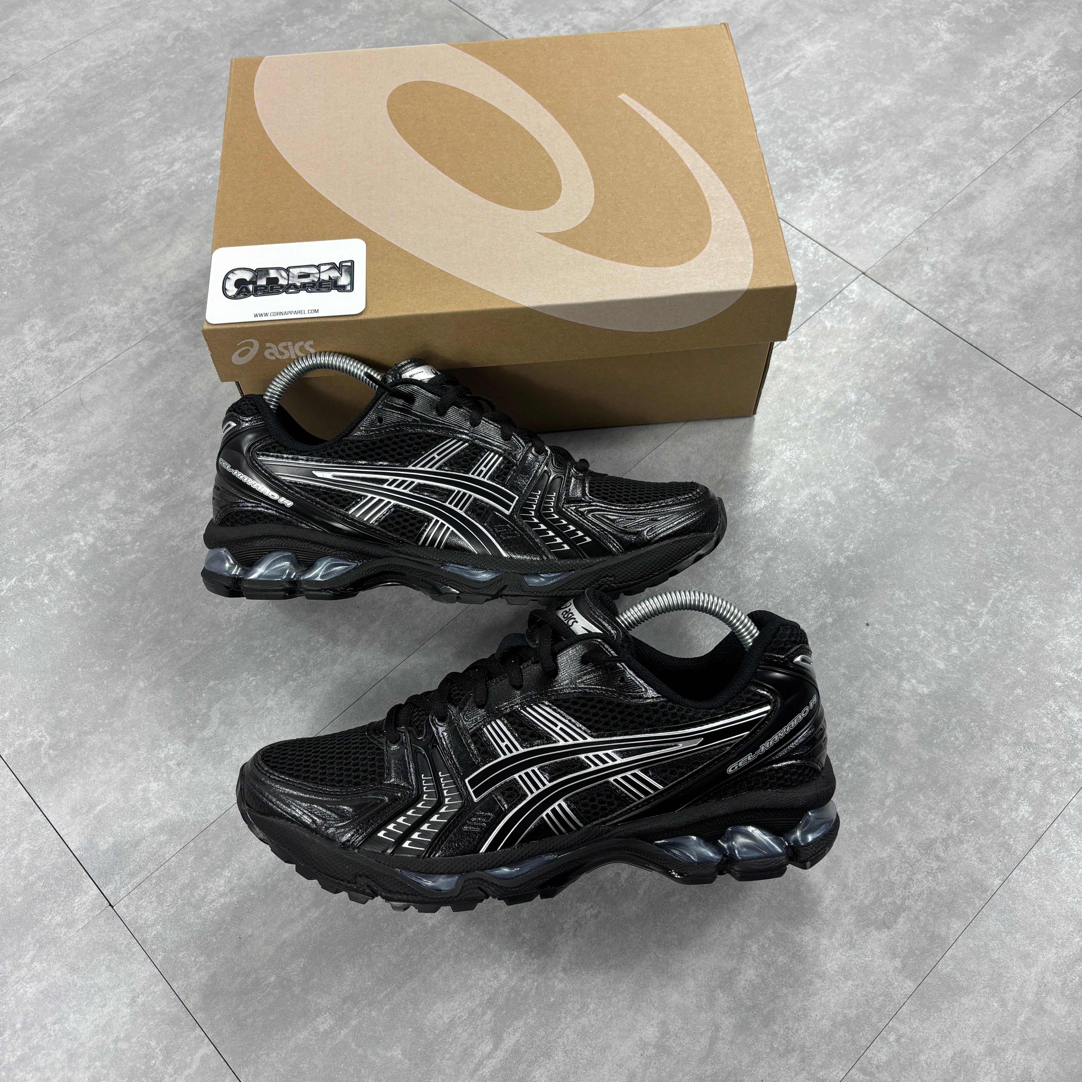 Asics Kayano 14's - Black Pure Silver