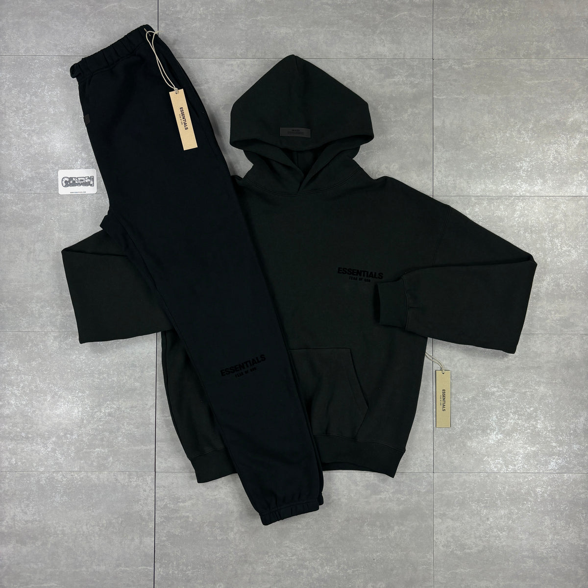 Essentials Tracksuit SS22 - Limo Black