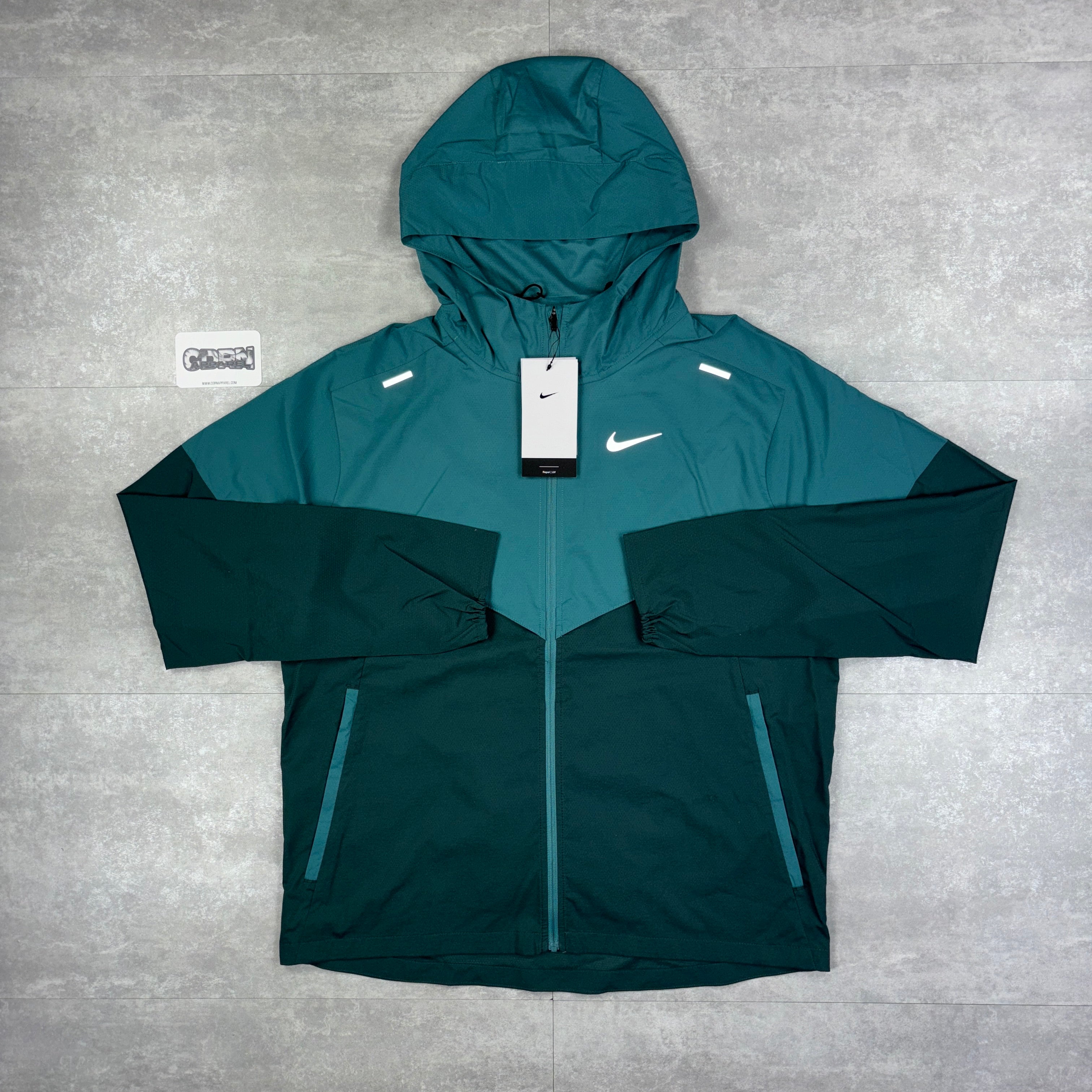 Nike Teal UV Windbreaker & Nike Teal Flex Stride Shorts