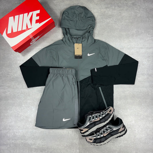 Nike UV Windbreaker Grey/Black & Grey Challenger Shorts Set