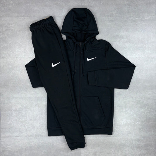 Nike Pro Dri-Fit Fleece Tracksuit - Black