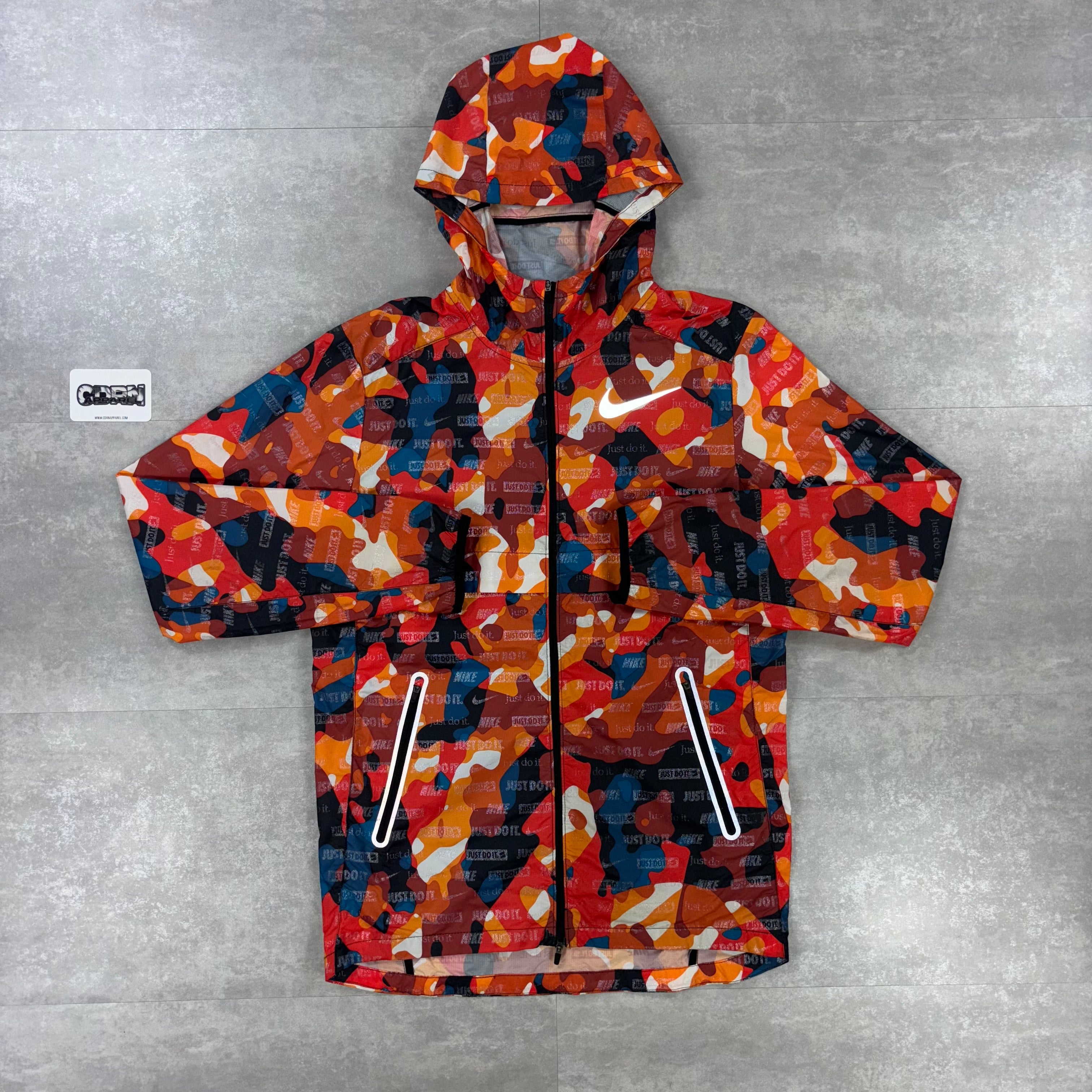 Nike Shield Windbreaker Jacket - Orange Camouflage
