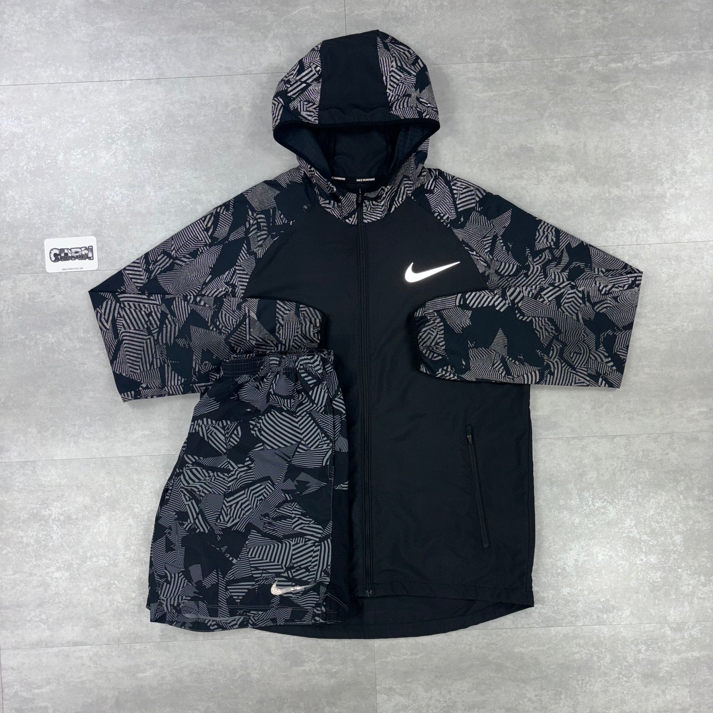 Nike Essentials Flash Windbreaker Jacket & Shorts Set