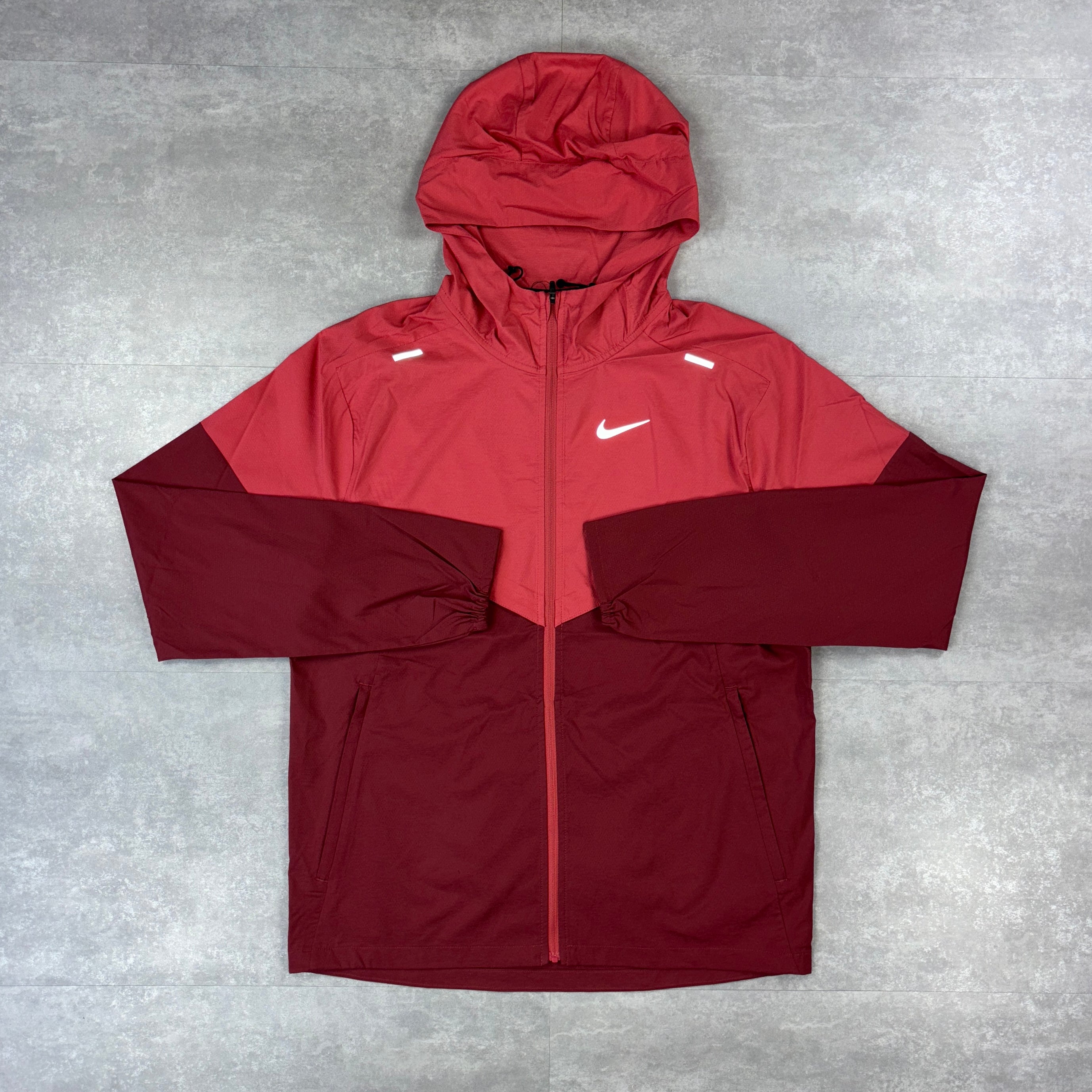 All red nike windbreaker hotsell