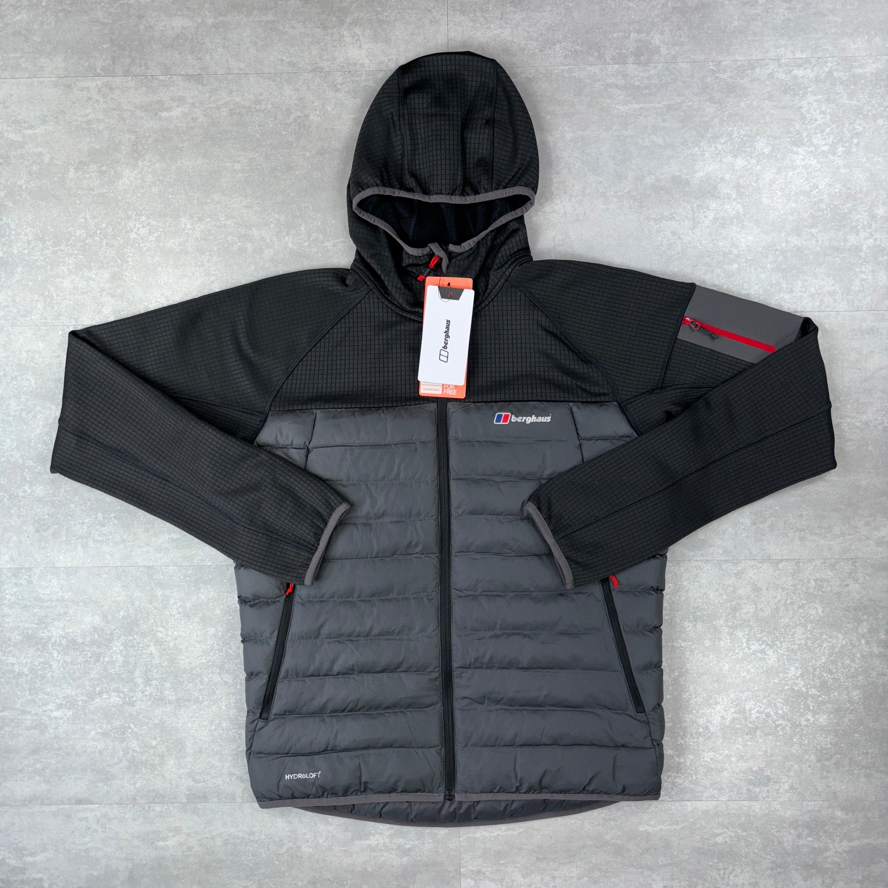 Berghaus Sidley Hybrid Jacket - Black/Grey