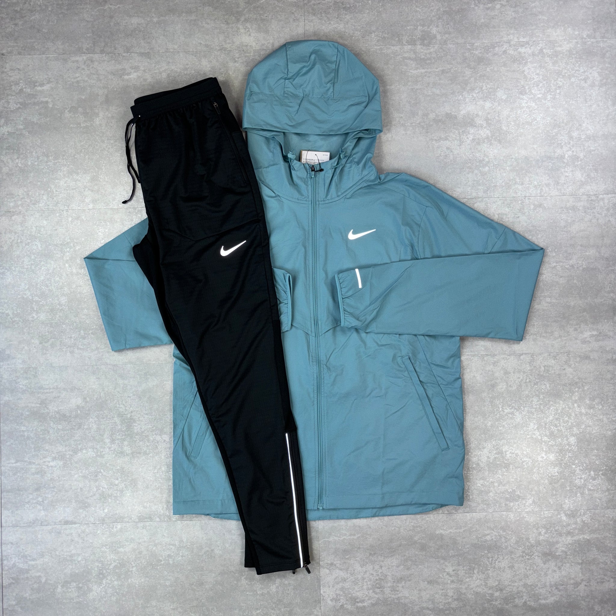 Nike UV Dark Turquoise Windbreaker  & Black Phenom Pants