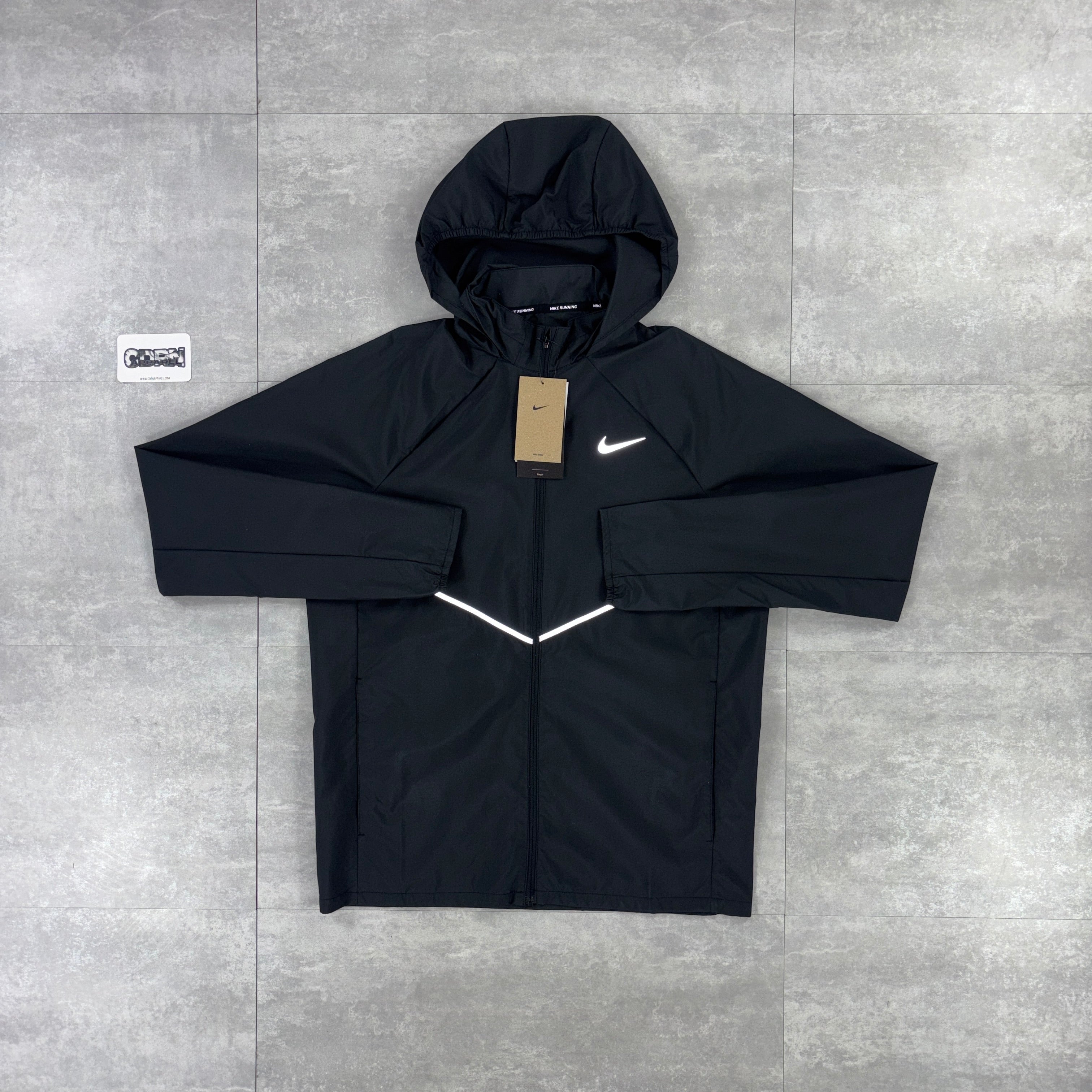 Nike Miler Repel Windbreaker Jacket - Black