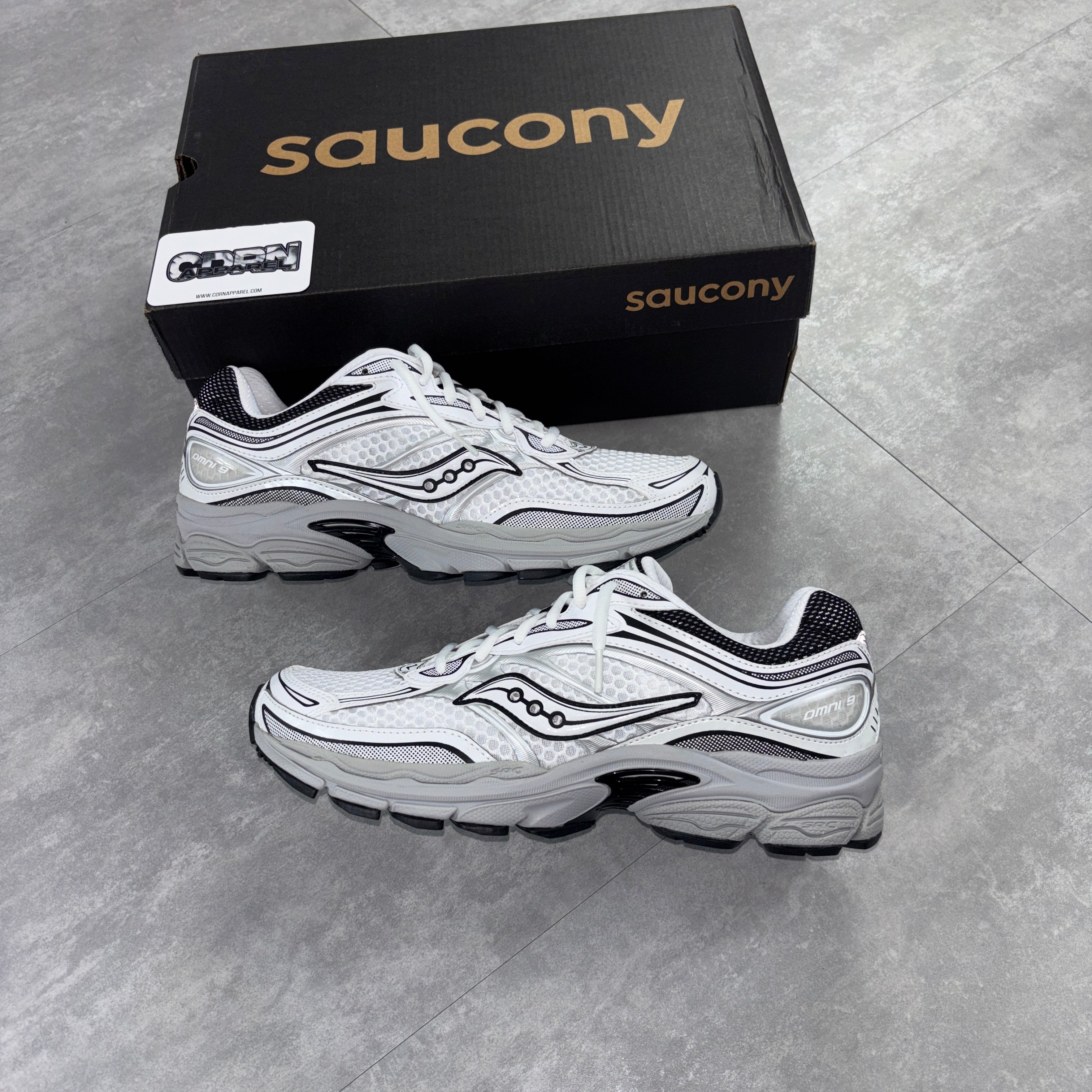 Saucony Pro Grid Omni 9 White Cadet