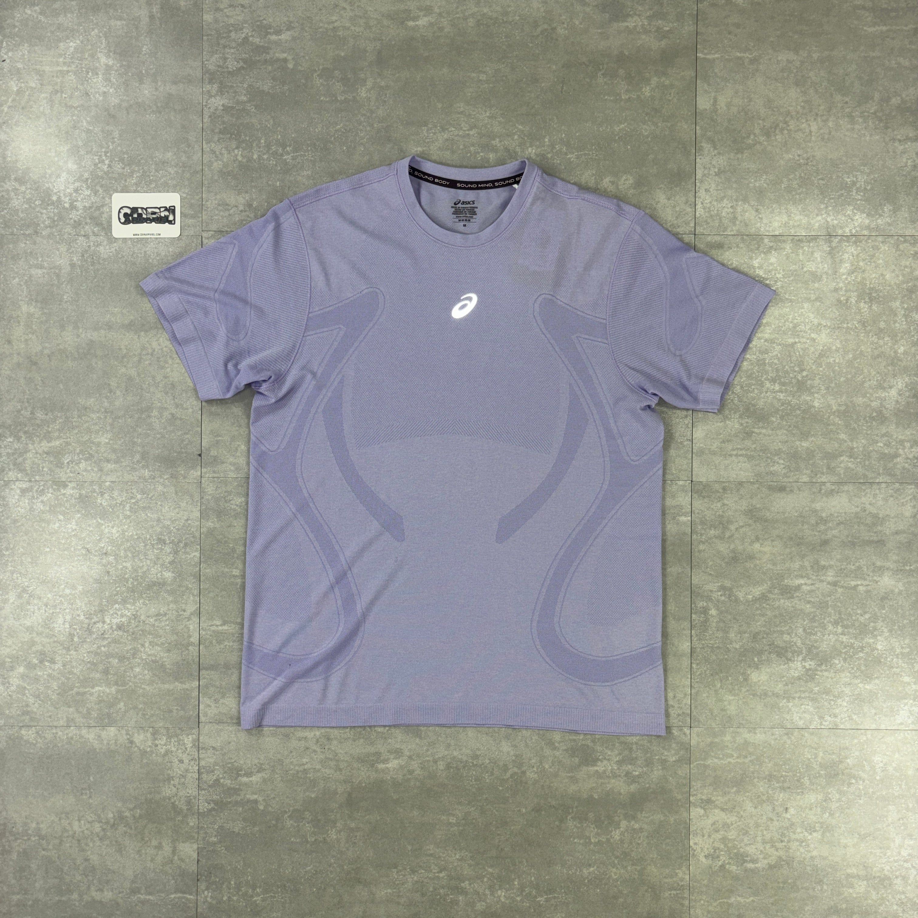 Asics Road Seamless T-Shirt Lavender & Lavender Performance Shorts Set