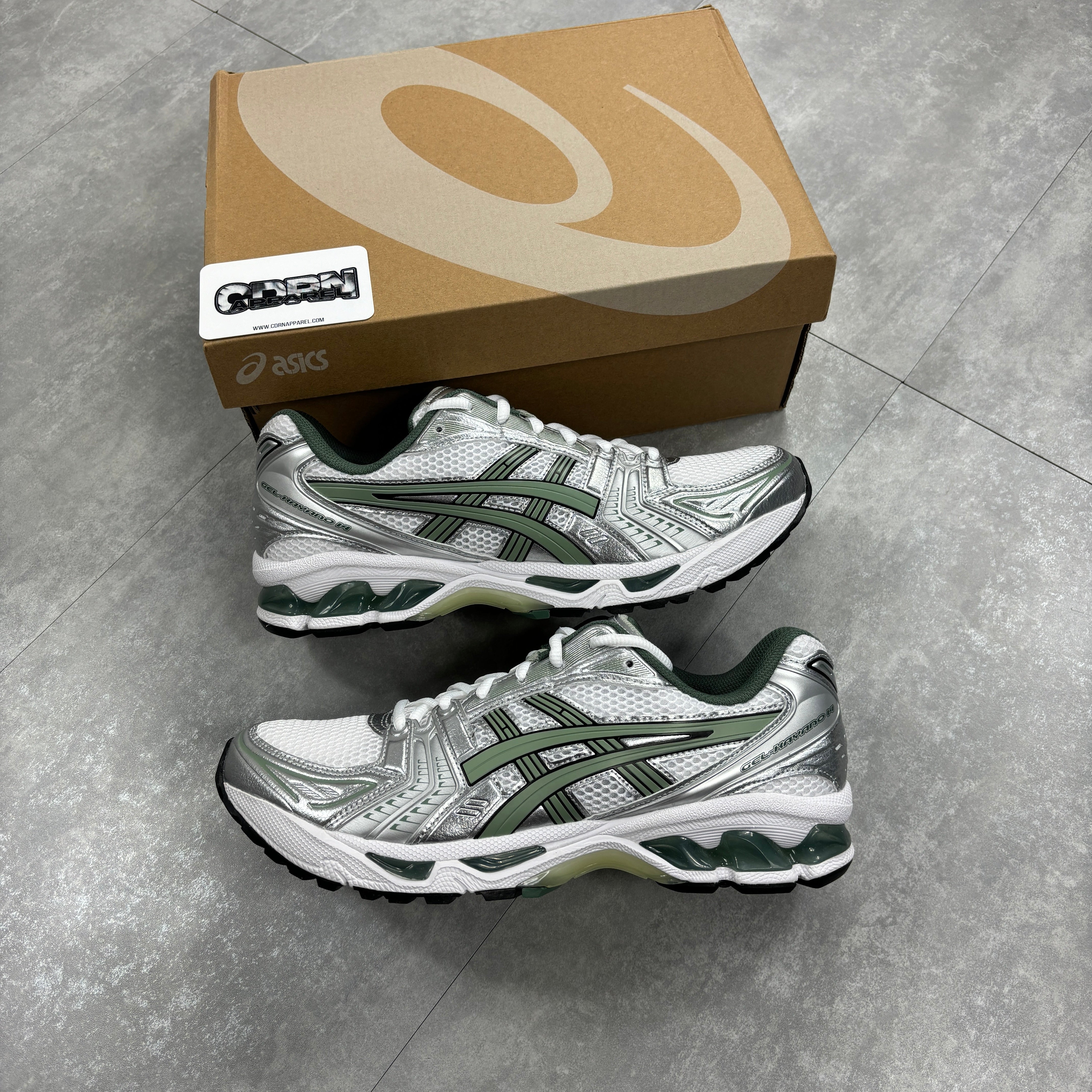 Asics Gel-Kayano 14 - White / Slate Green